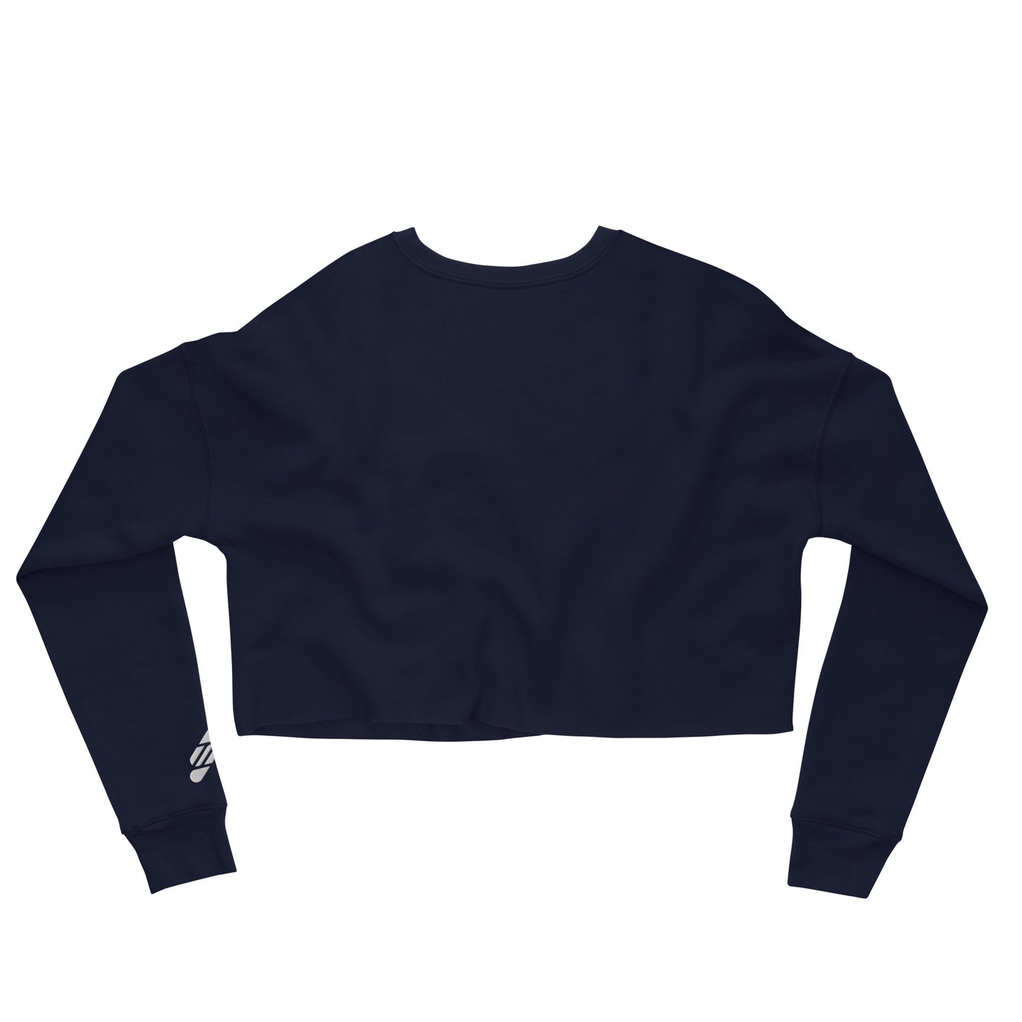 SOULSKY Logo Cropped Sweatshirt - Navy Blue
