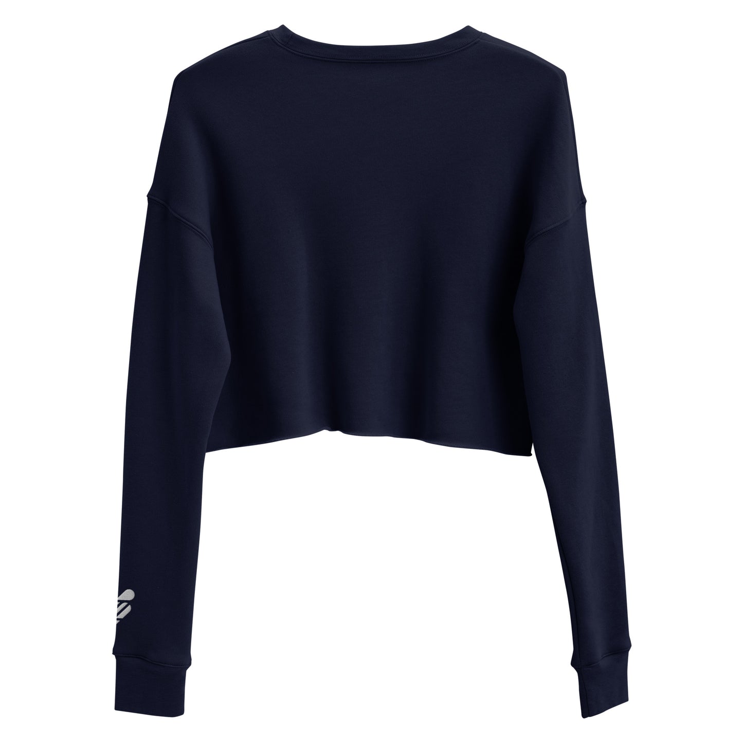SOULSKY Logo Cropped Sweatshirt - Navy Blue