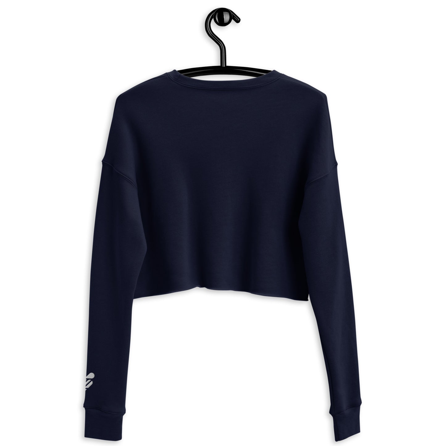 SOULSKY Logo Cropped Sweatshirt - Navy Blue