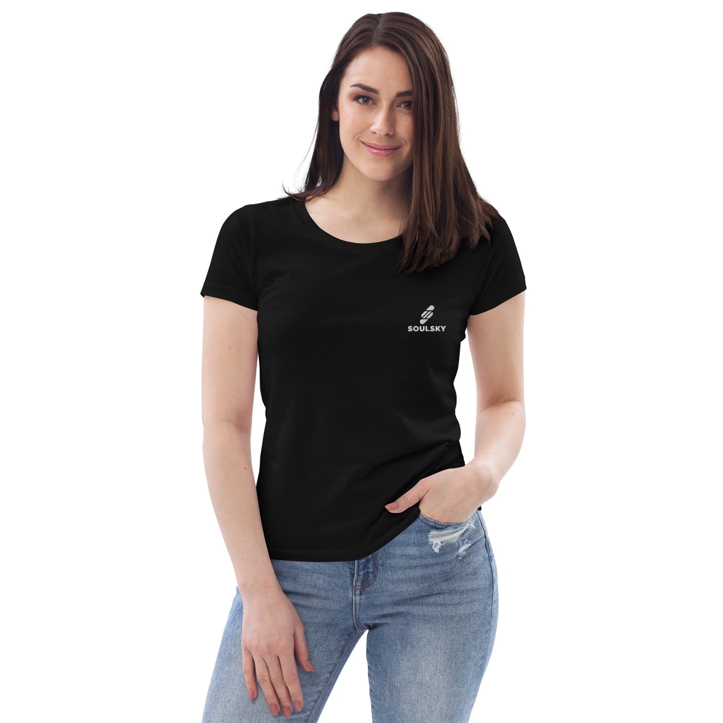 SOULSKY Logo Women's Crewneck T-shirt - Black