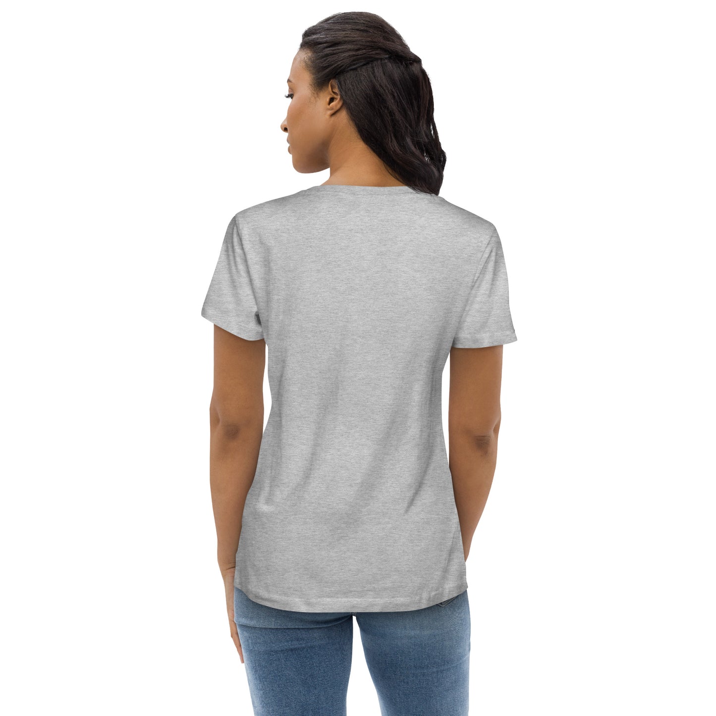 SOULSKY Logo Women's Crewneck T-shirt - Light Gray Heather