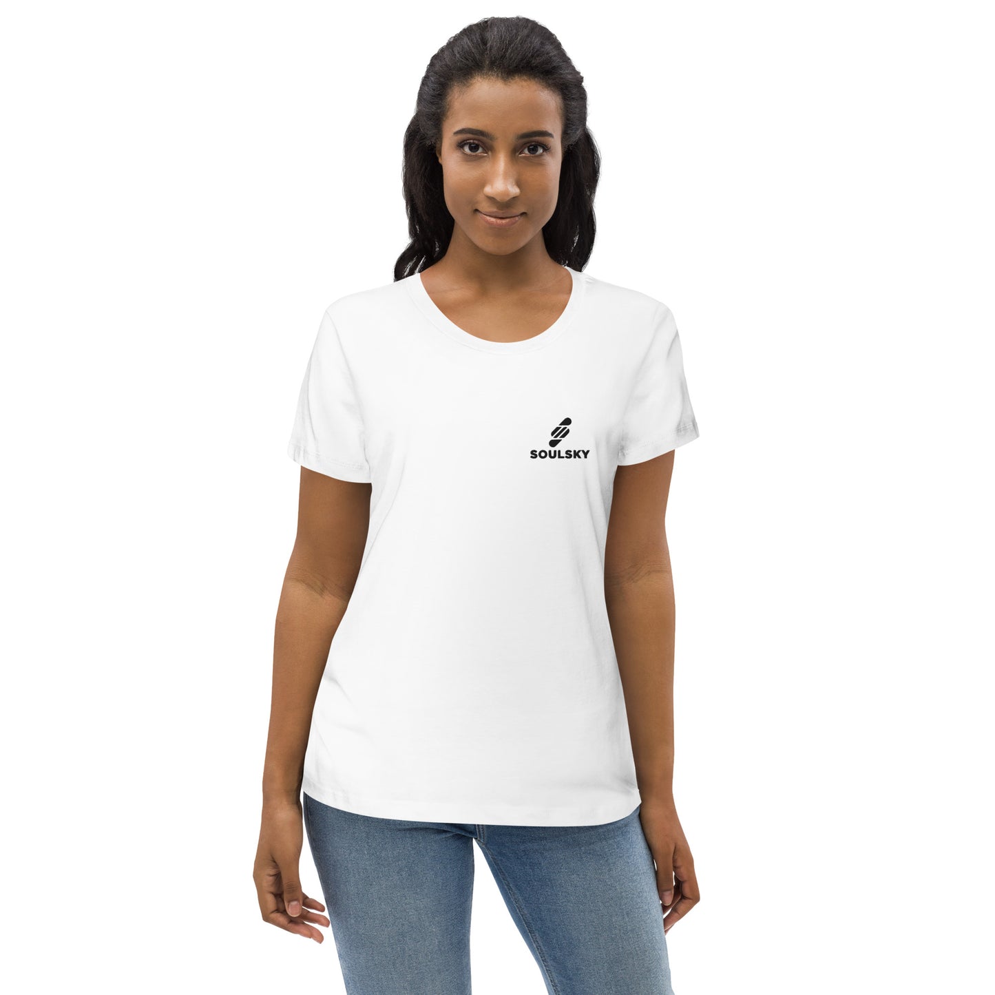 SOULSKY Logo Women's Crewneck T-shirt - White