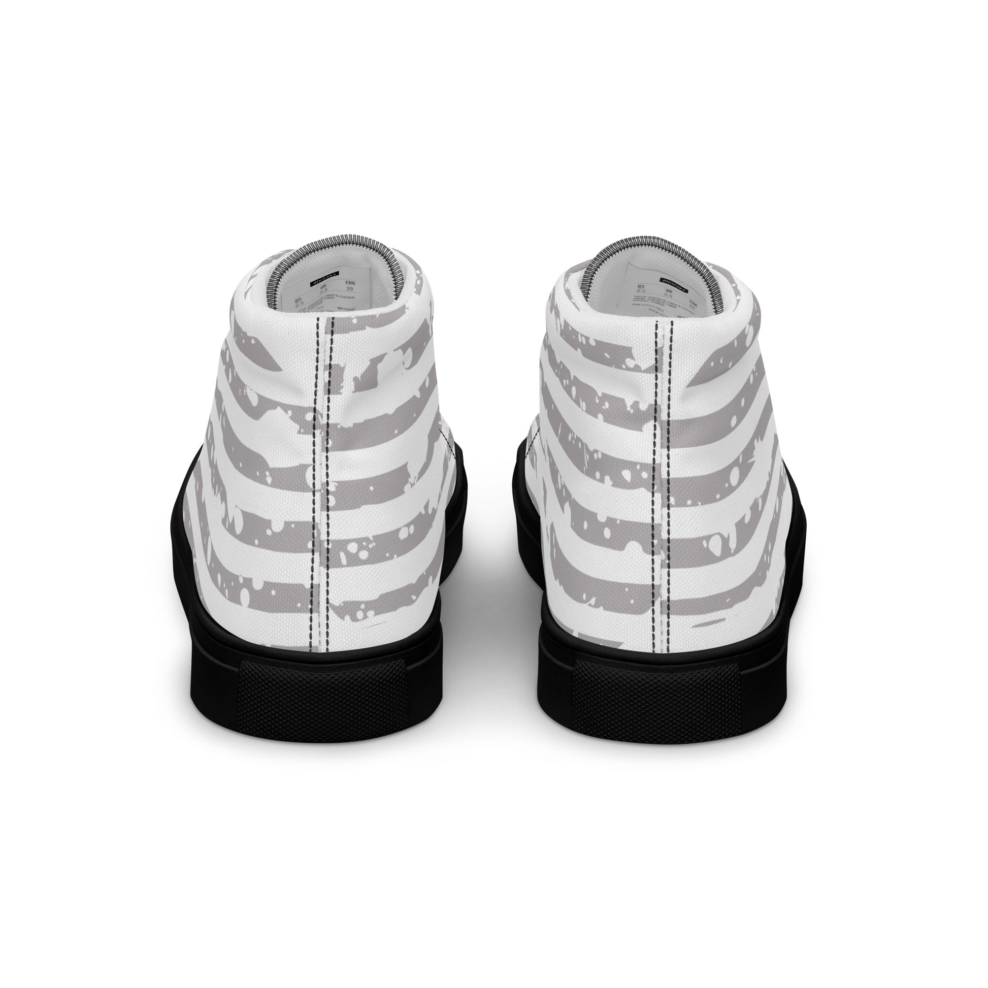 SHINE BRIGHT Women's High Top Canvas Shoes (Gray) - SOULSKY