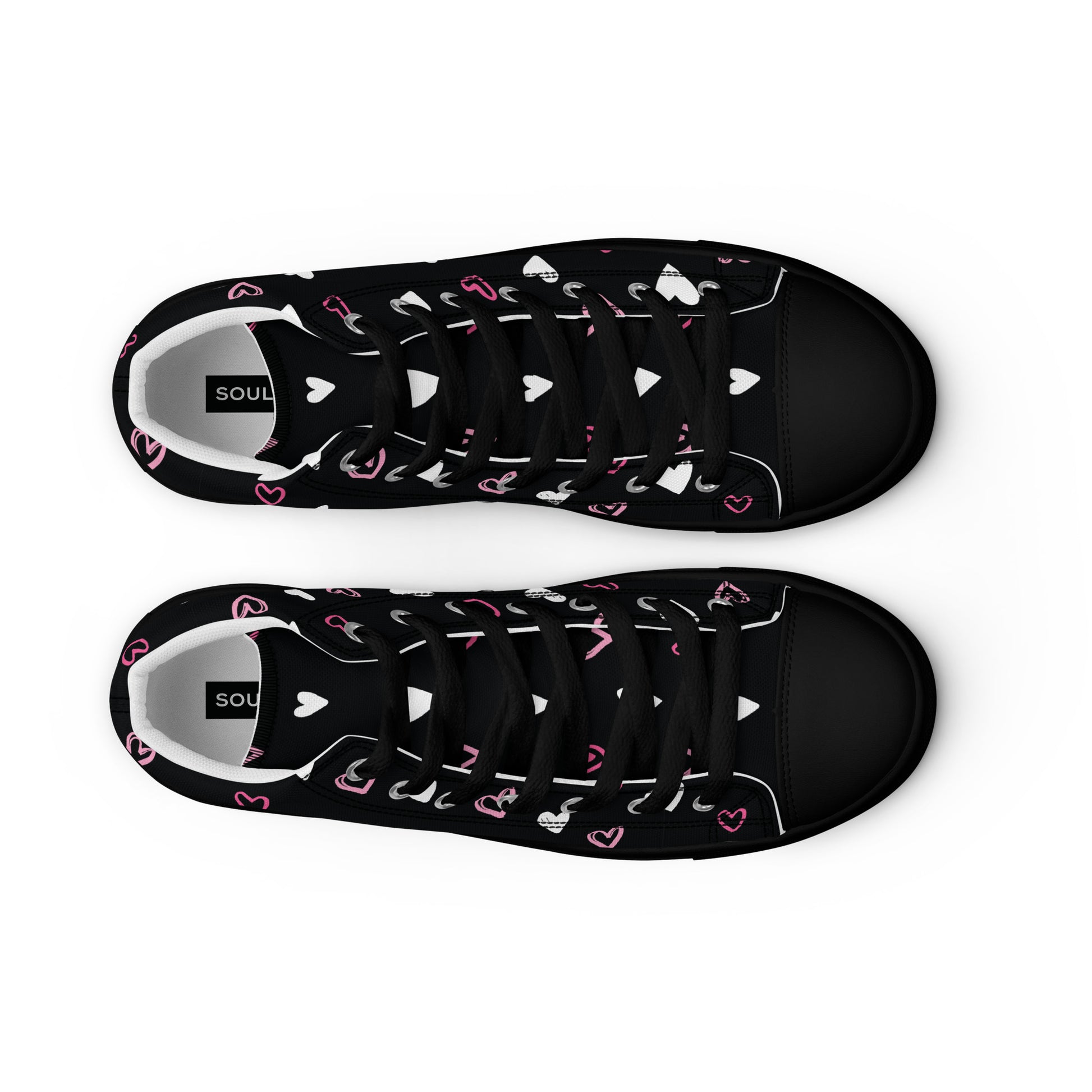 BE MY VALENTINE Women’s High Top Canvas Shoes - SOULSKY