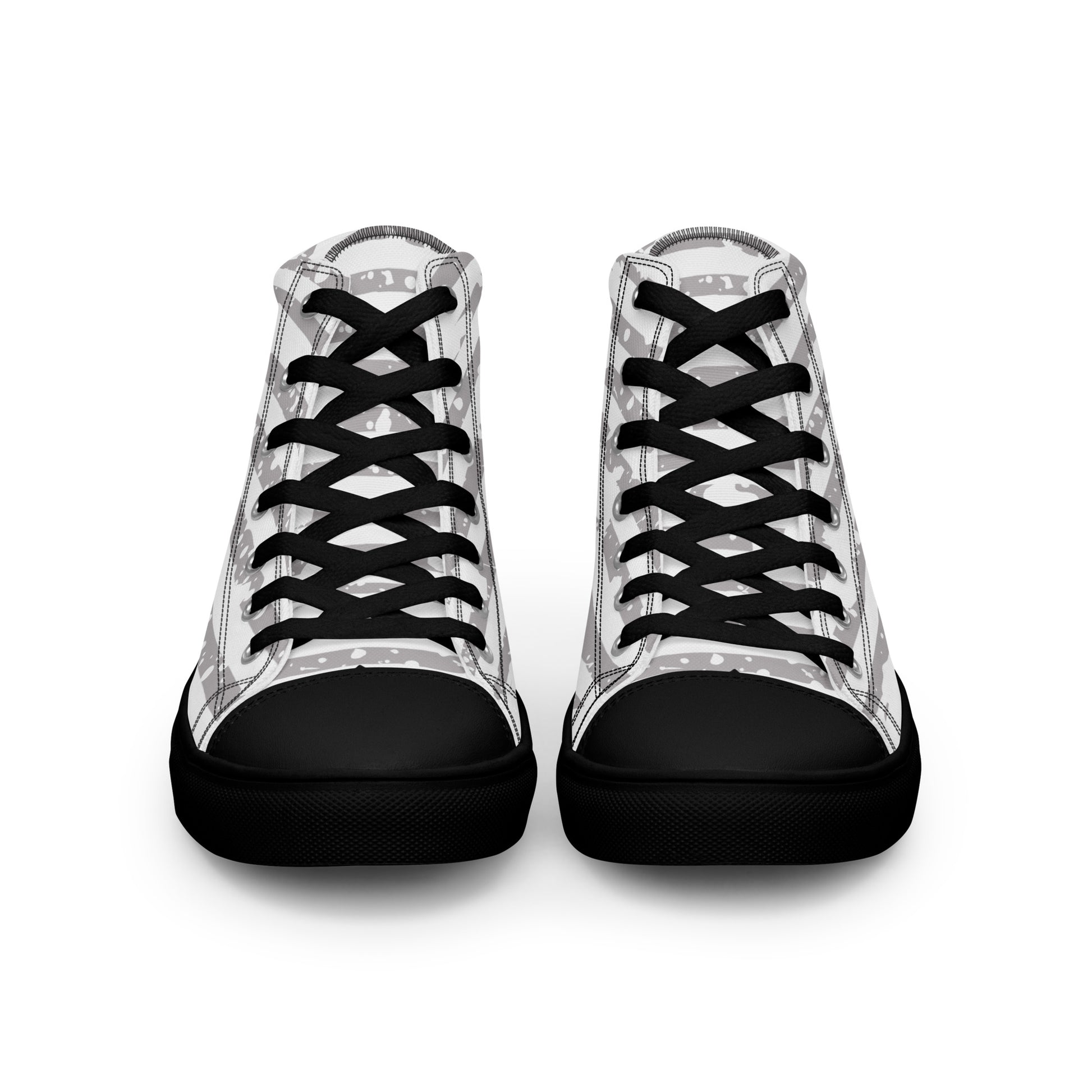 SHINE BRIGHT Women's High Top Canvas Shoes (Gray) - SOULSKY