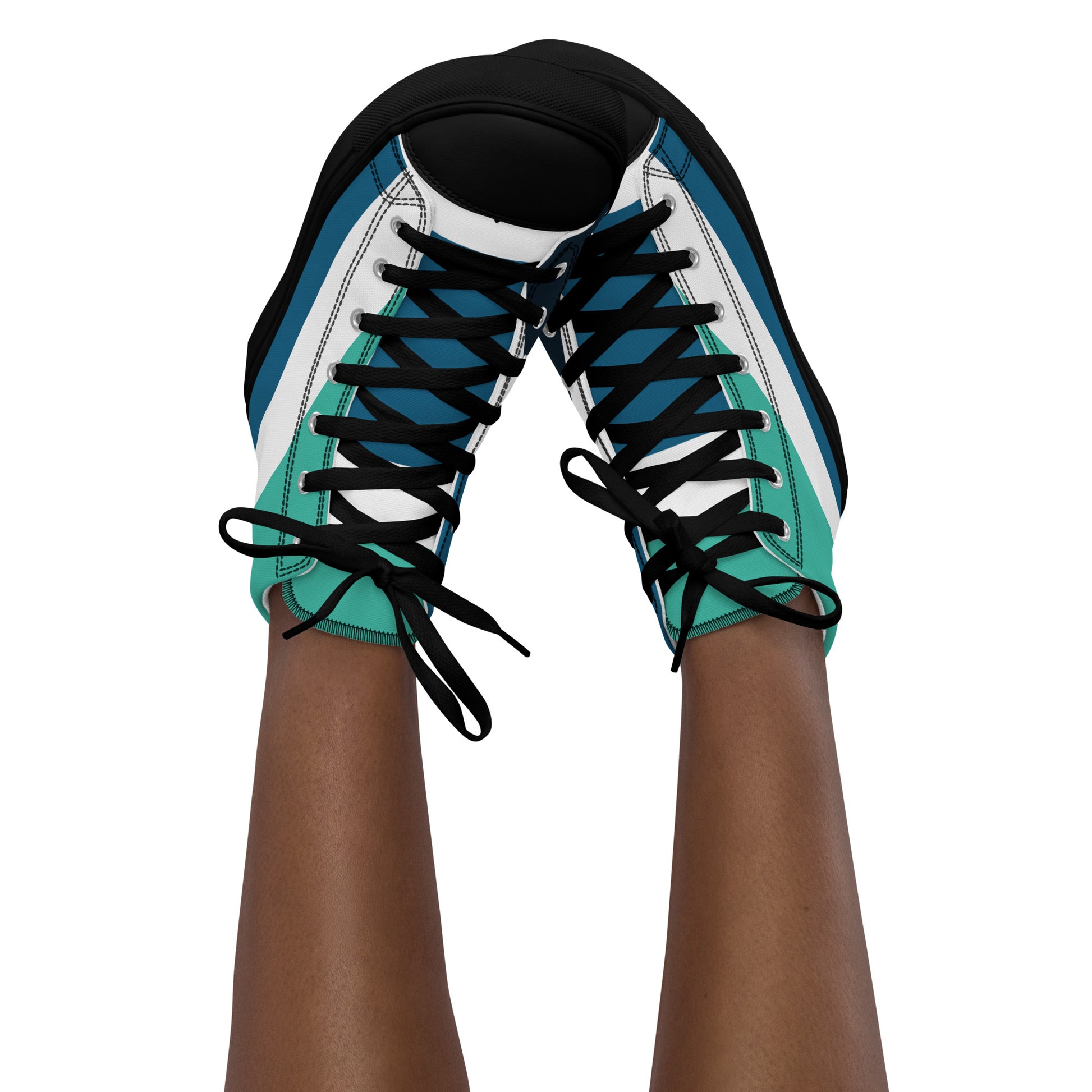 OCEAN DEPTHS Women's High Top Canvas Shoes - SOULSKY
