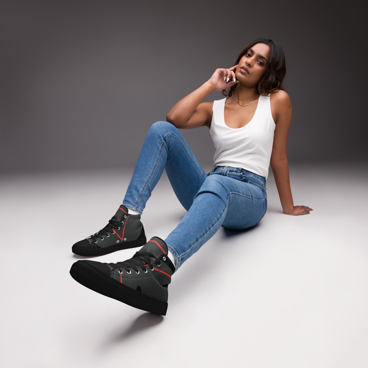 DREAM CHASER Women's High Top Canvas Shoes
