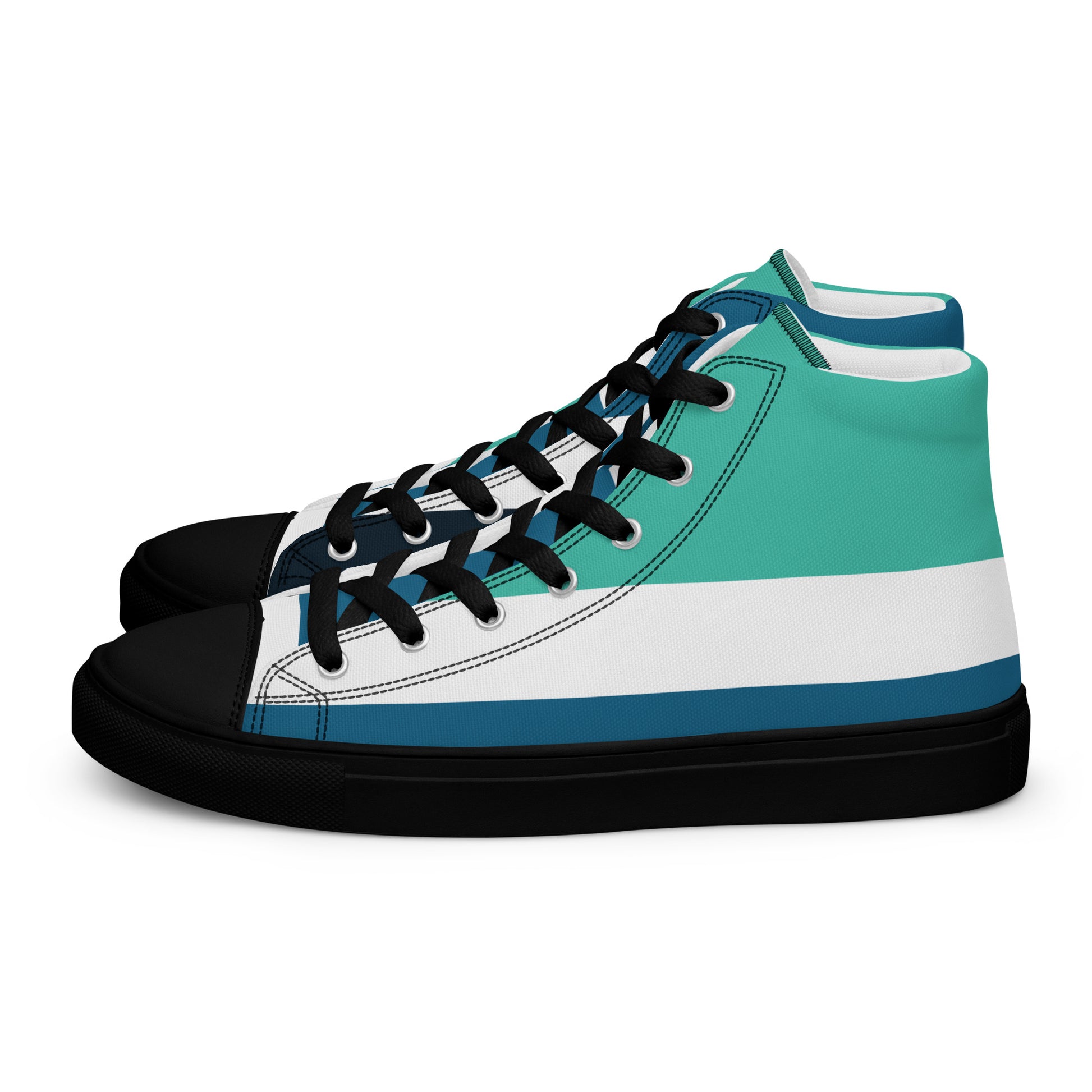 OCEAN DEPTHS Women's High Top Canvas Shoes - SOULSKY