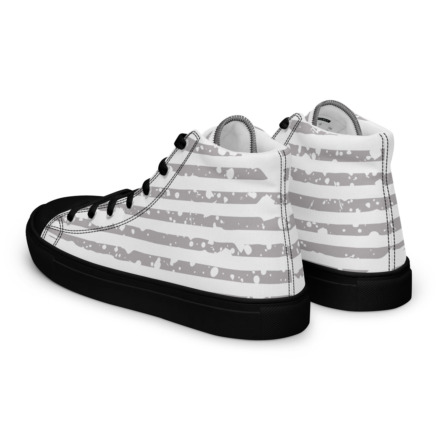 SHINE BRIGHT Women's High Top Canvas Shoes (Gray)