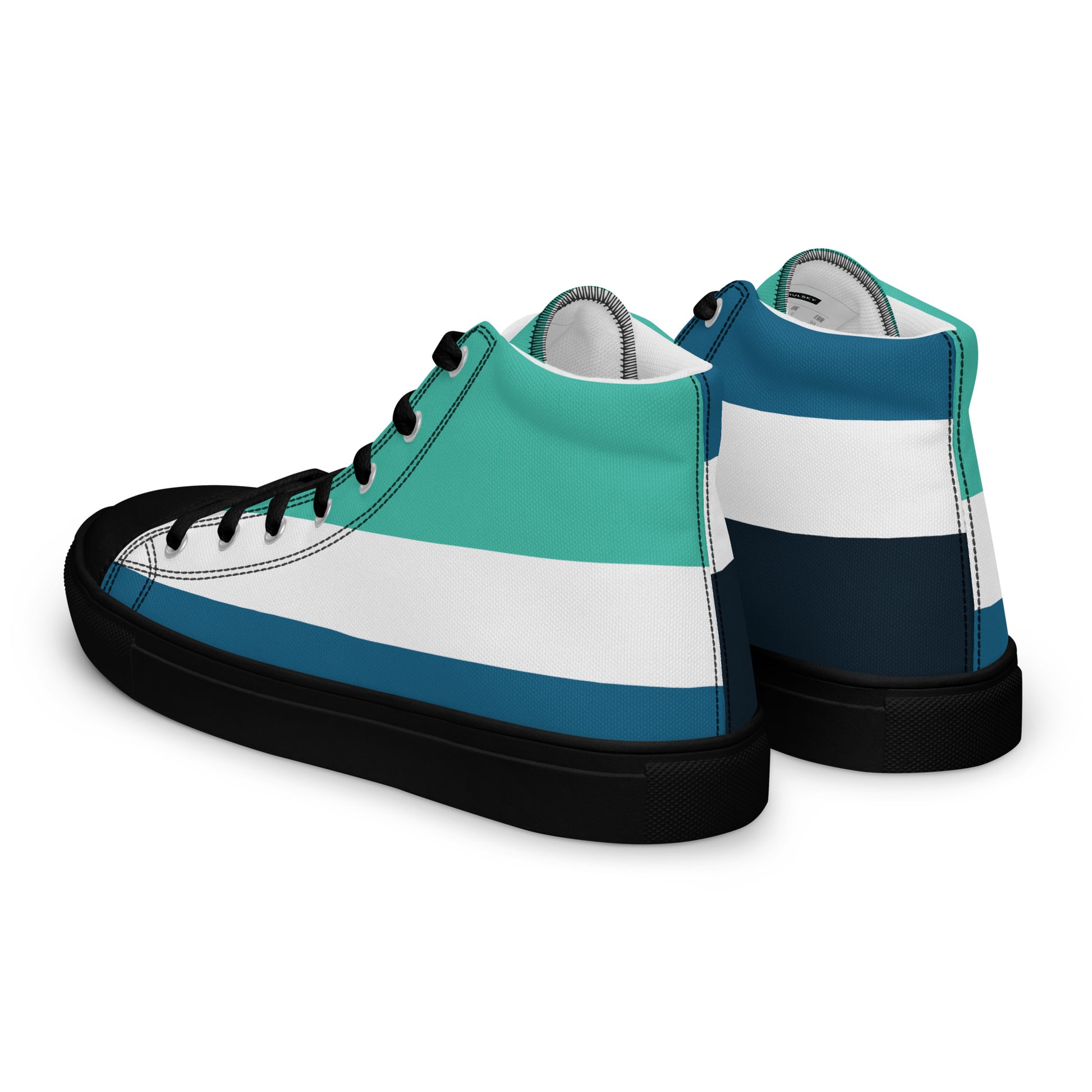 OCEAN DEPTHS Women's High Top Canvas Shoes - SOULSKY