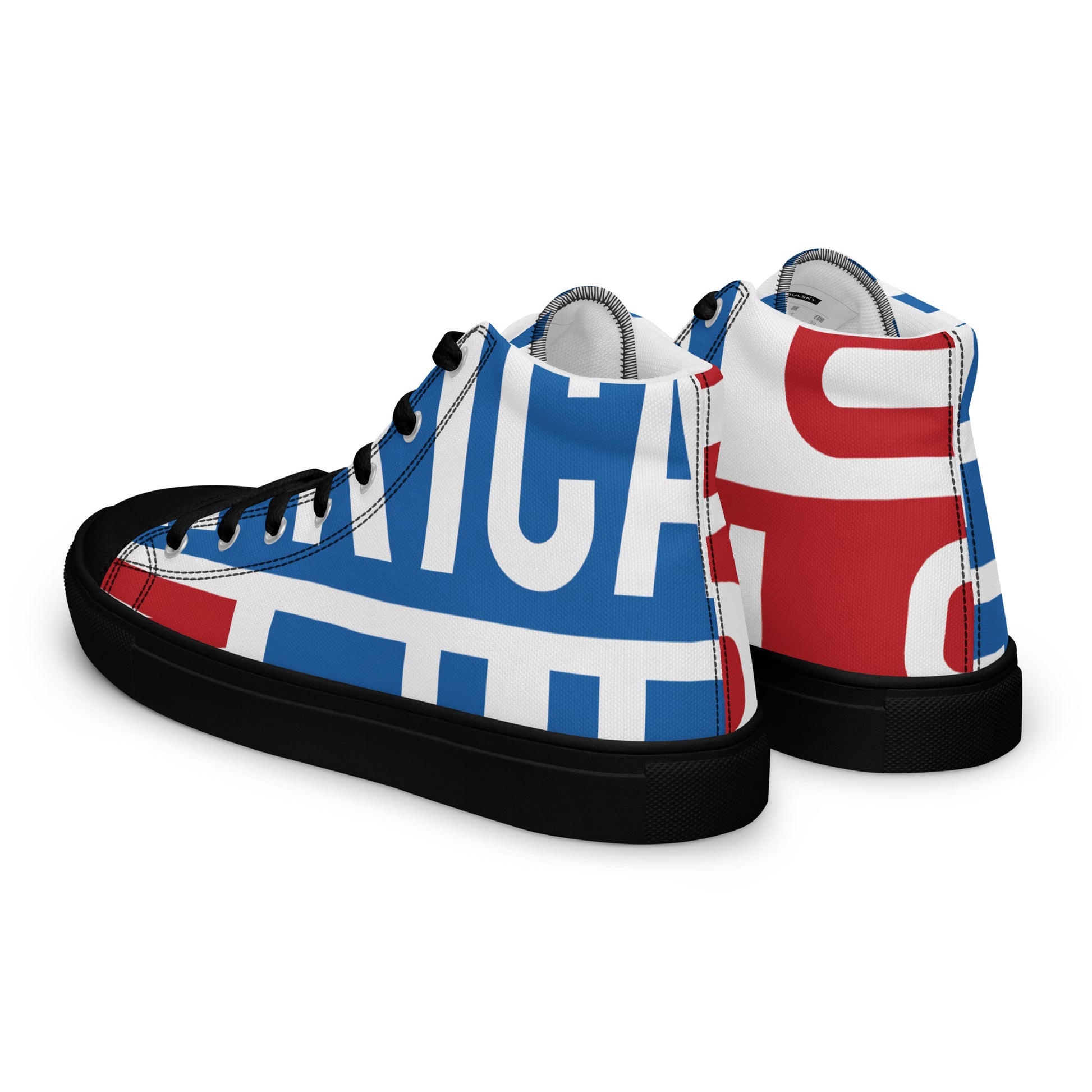 AFRICA ON THE RISE Women's High Top Canvas Shoes - SOULSKY