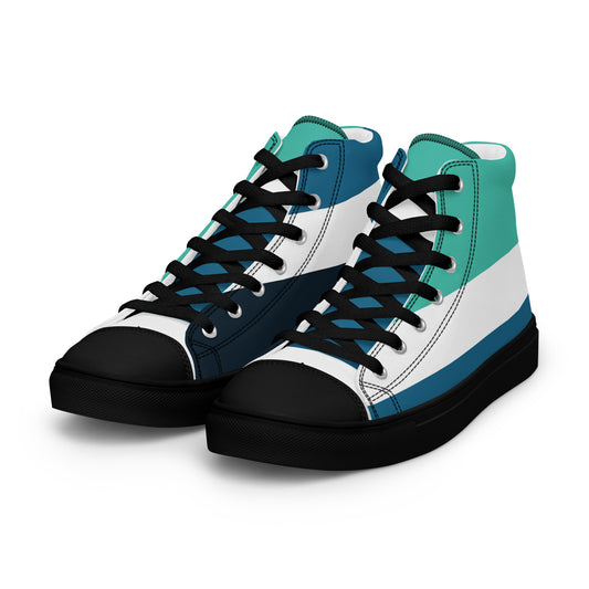 OCEAN DEPTHS Women's High Top Canvas Shoes - SOULSKY