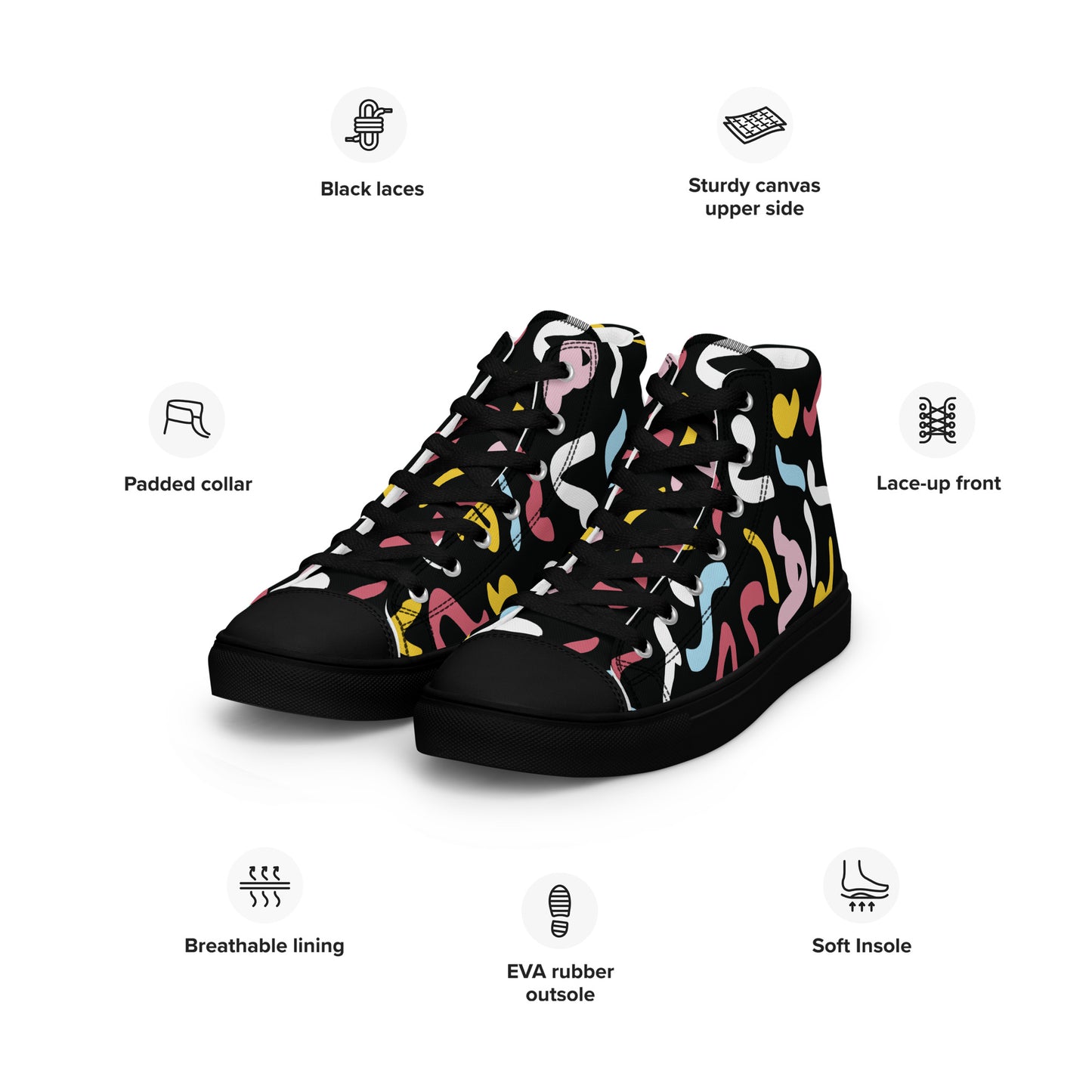QUANTUM Women’s High Top Canvas Shoes