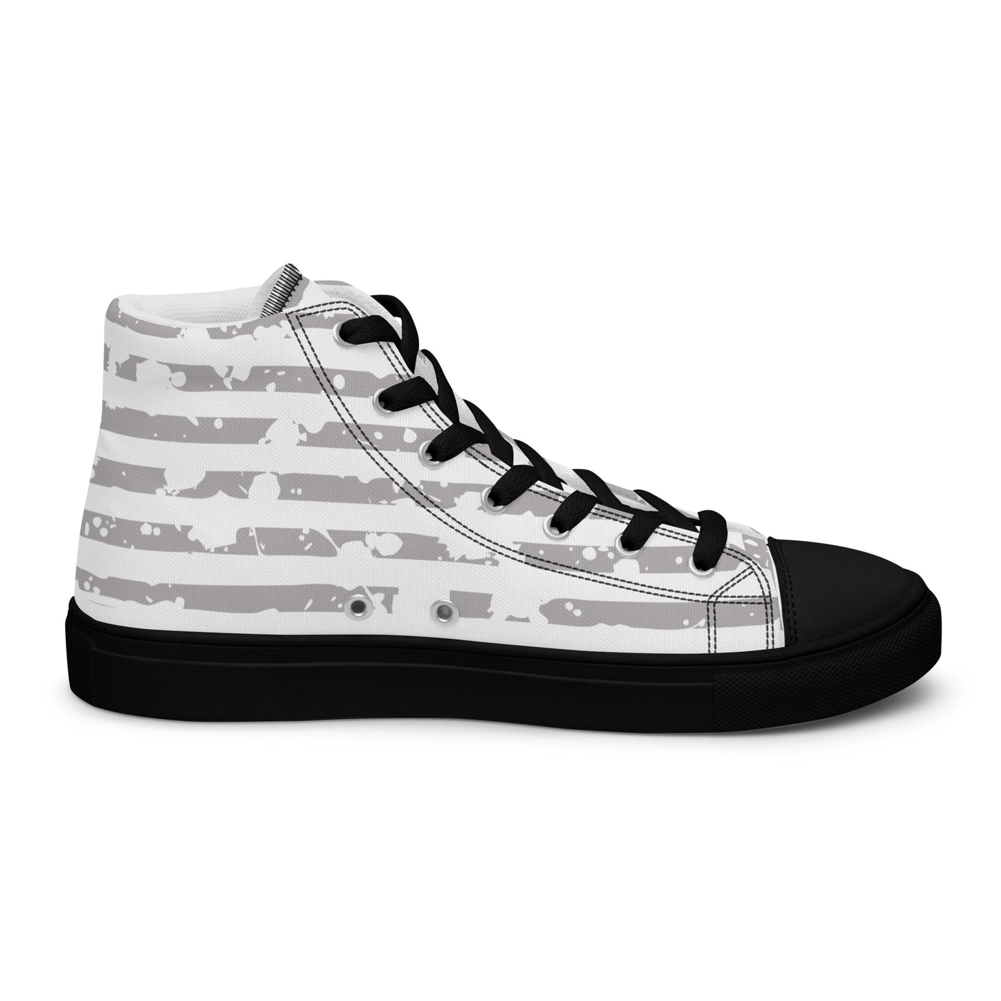 SHINE BRIGHT Women's High Top Canvas Shoes (Gray)