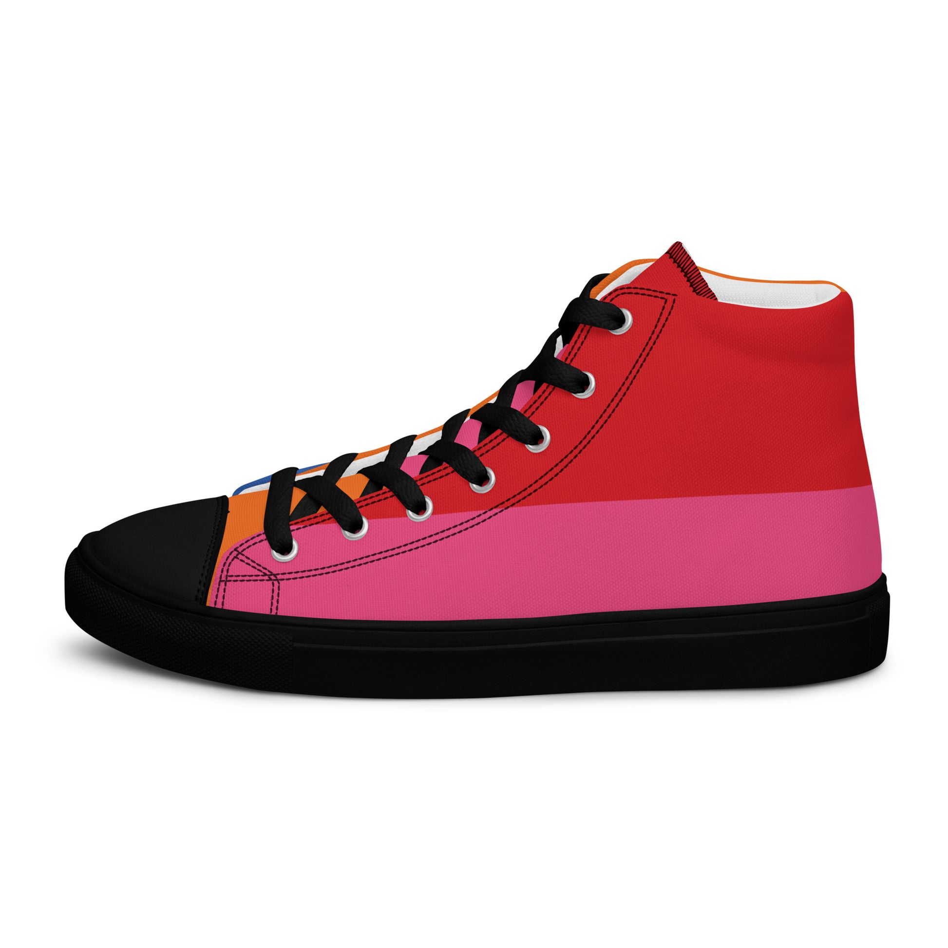 COLORFUL Women's High Top Canvas Shoes (80's Flow) - SOULSKY