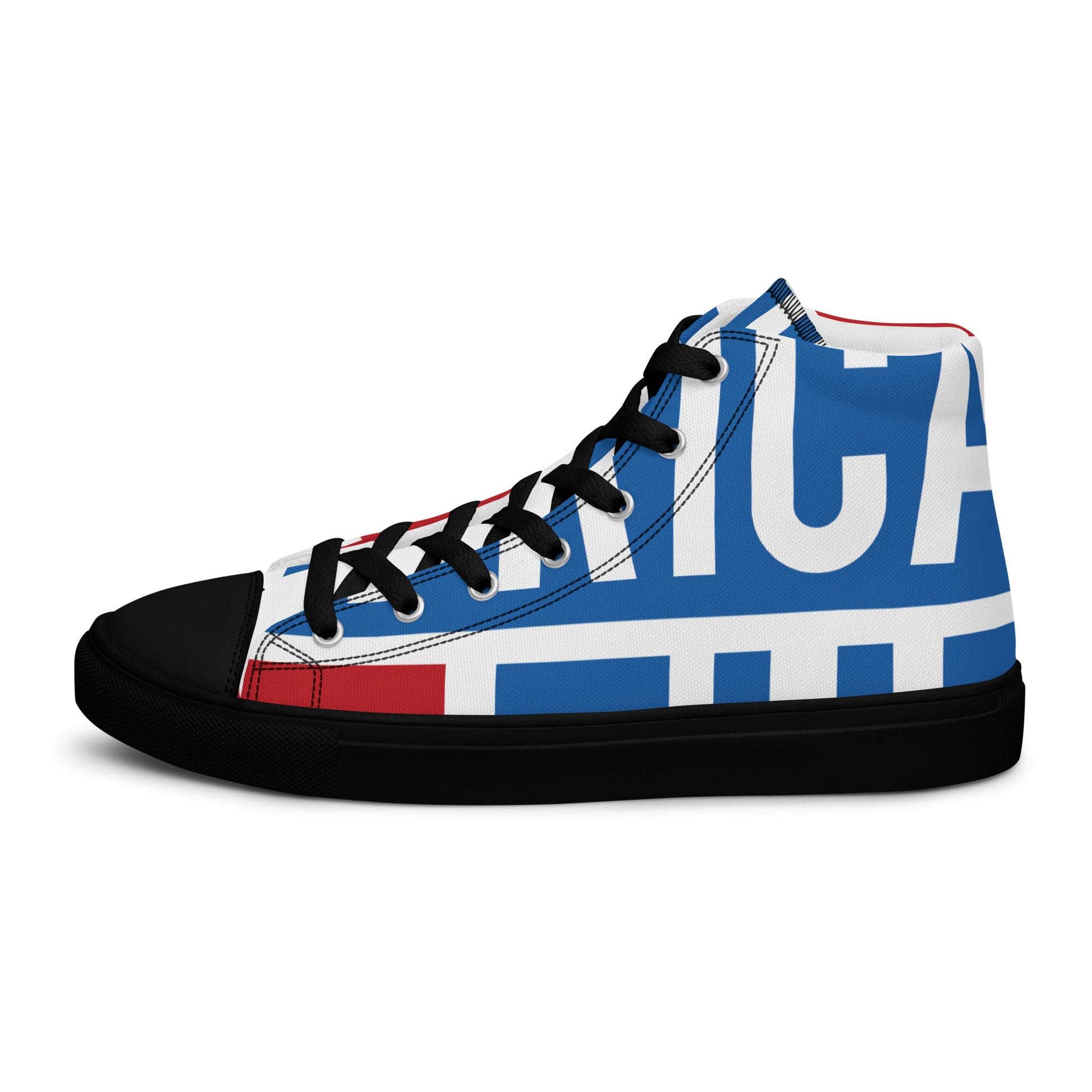 AFRICA ON THE RISE Women's High Top Canvas Shoes - SOULSKY