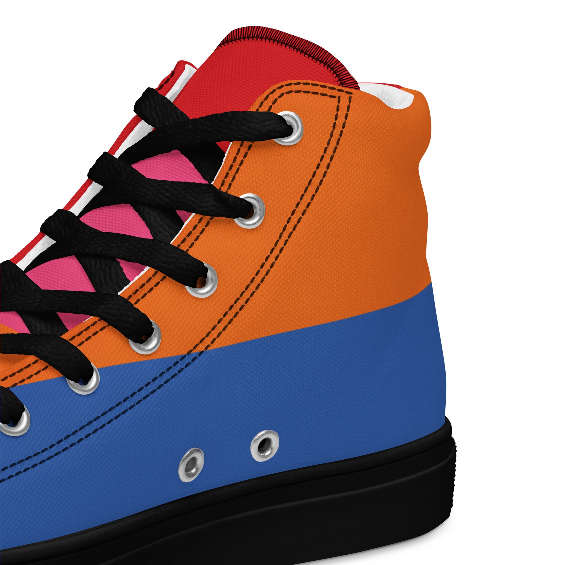COLORFUL Women's High Top Canvas Shoes (80's Flow) - SOULSKY