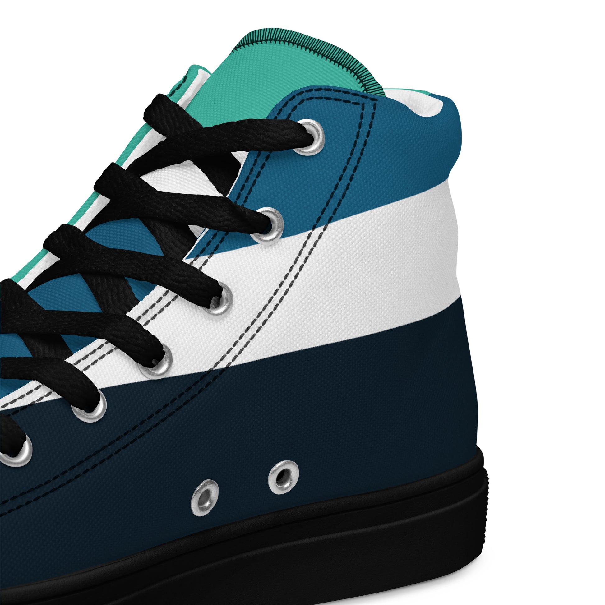 OCEAN DEPTHS Women's High Top Canvas Shoes - SOULSKY