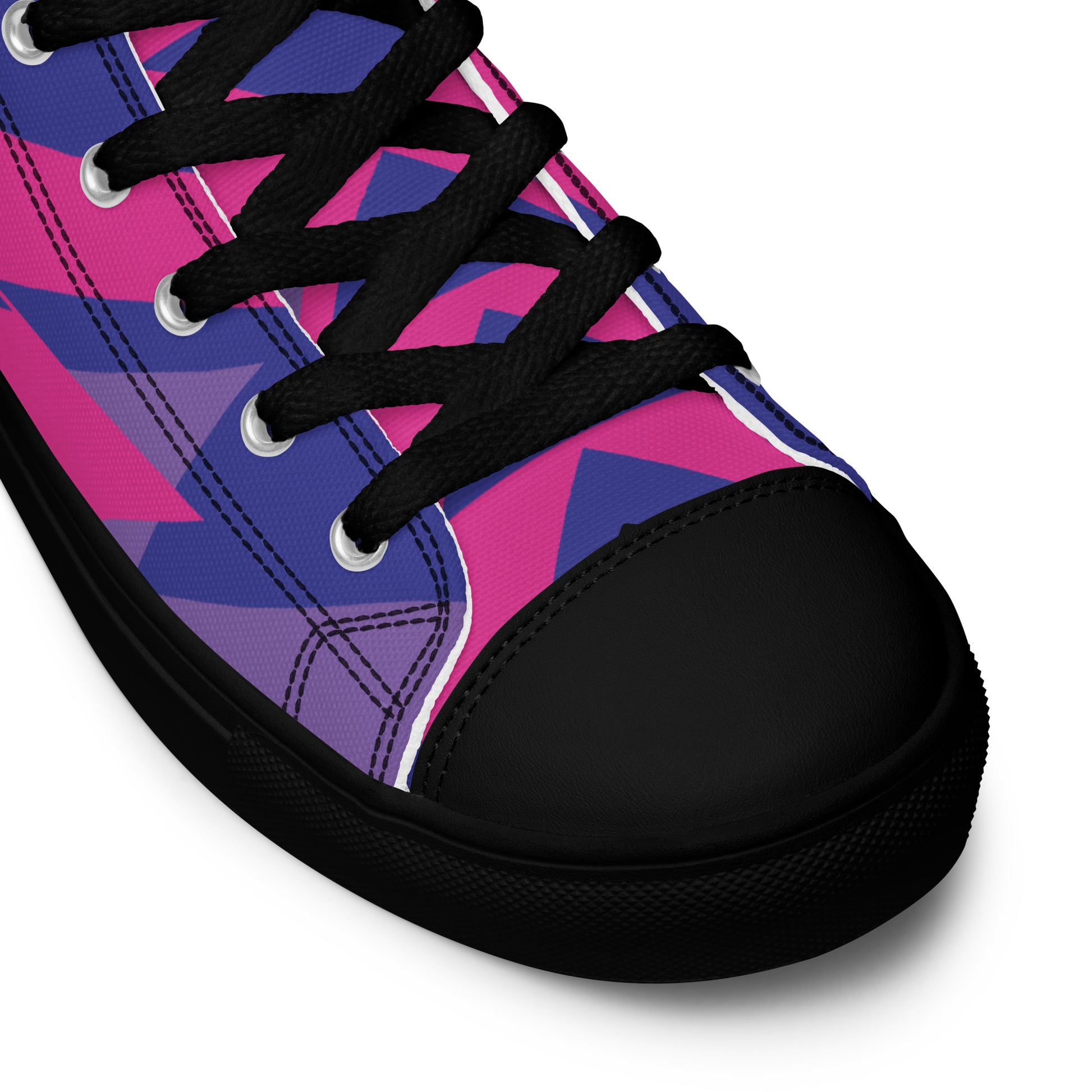 BE BRAVE Women’s High Top Canvas Shoes (Purple, Pink) - SOULSKY