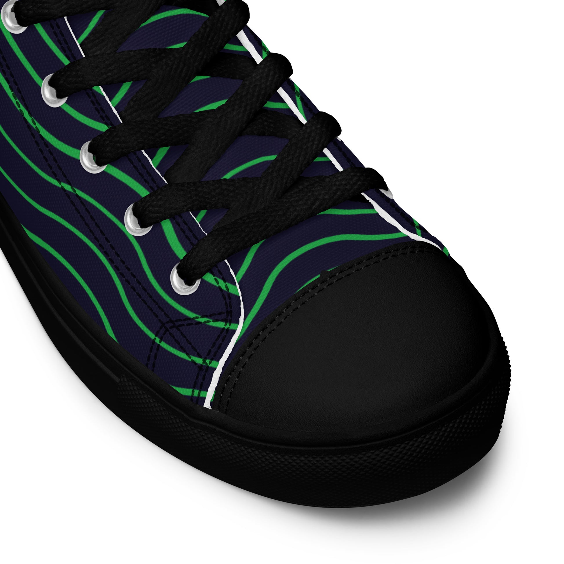 BE LIKE WATER Women's High Top Canvas Shoes - SOULSKY