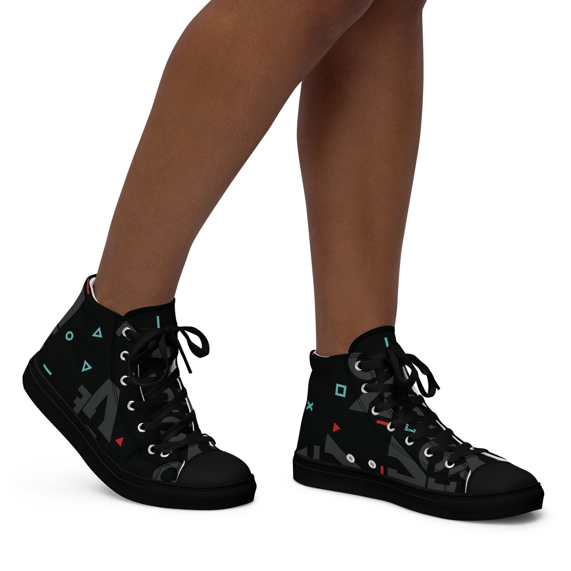 AFRICA IS THE FUTURE Women's High Top Canvas Shoes - SOULSKY