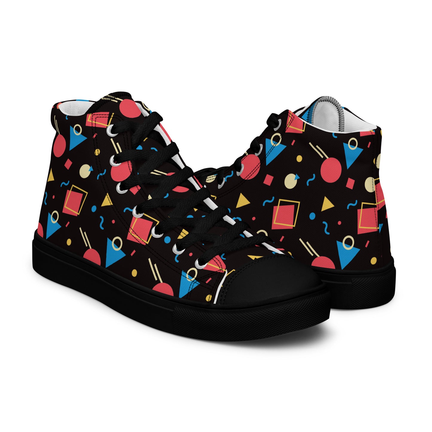 WATERMELON SUMMER Women's High Top Canvas Shoes