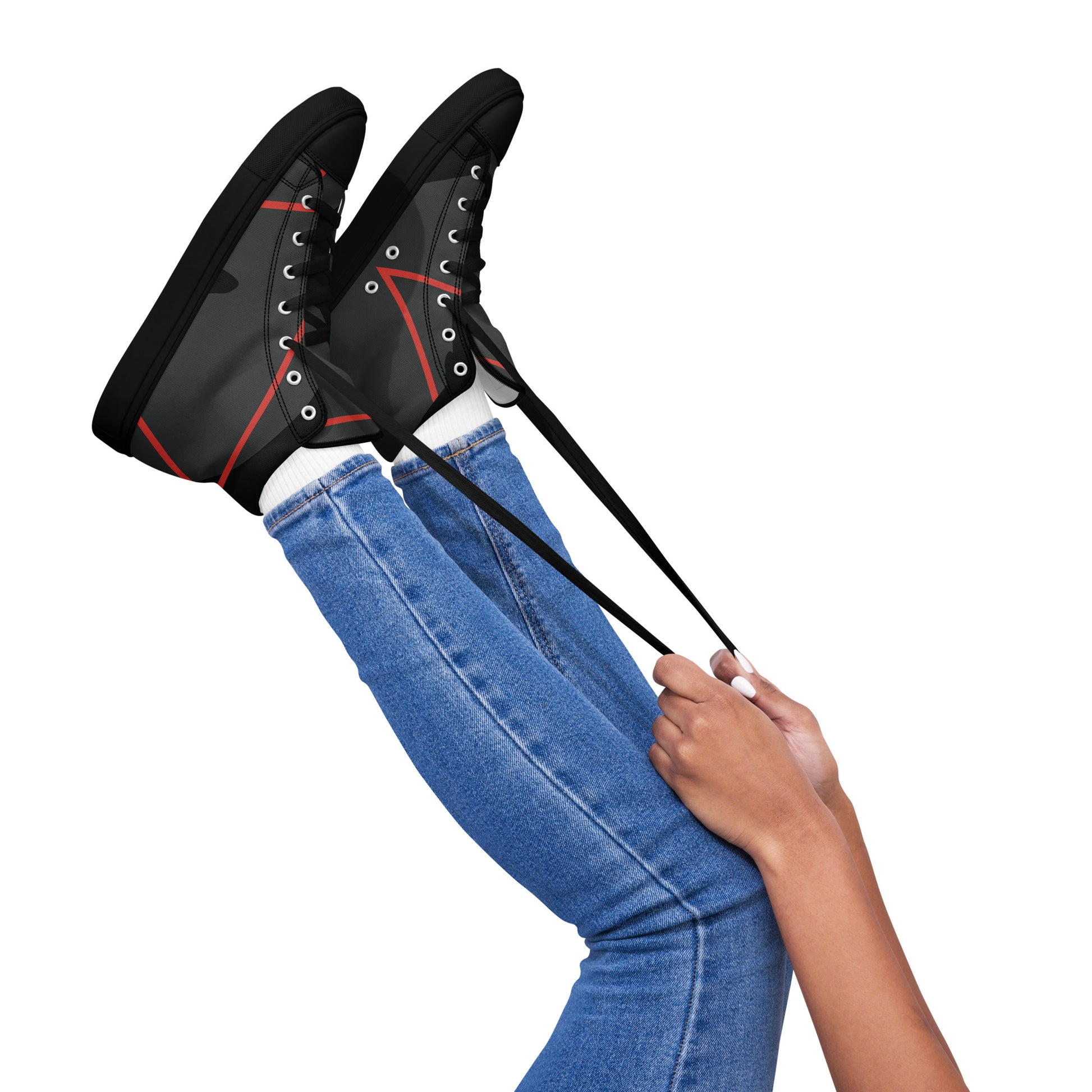 DREAM CHASER Women's High Top Canvas Shoes - SOULSKY