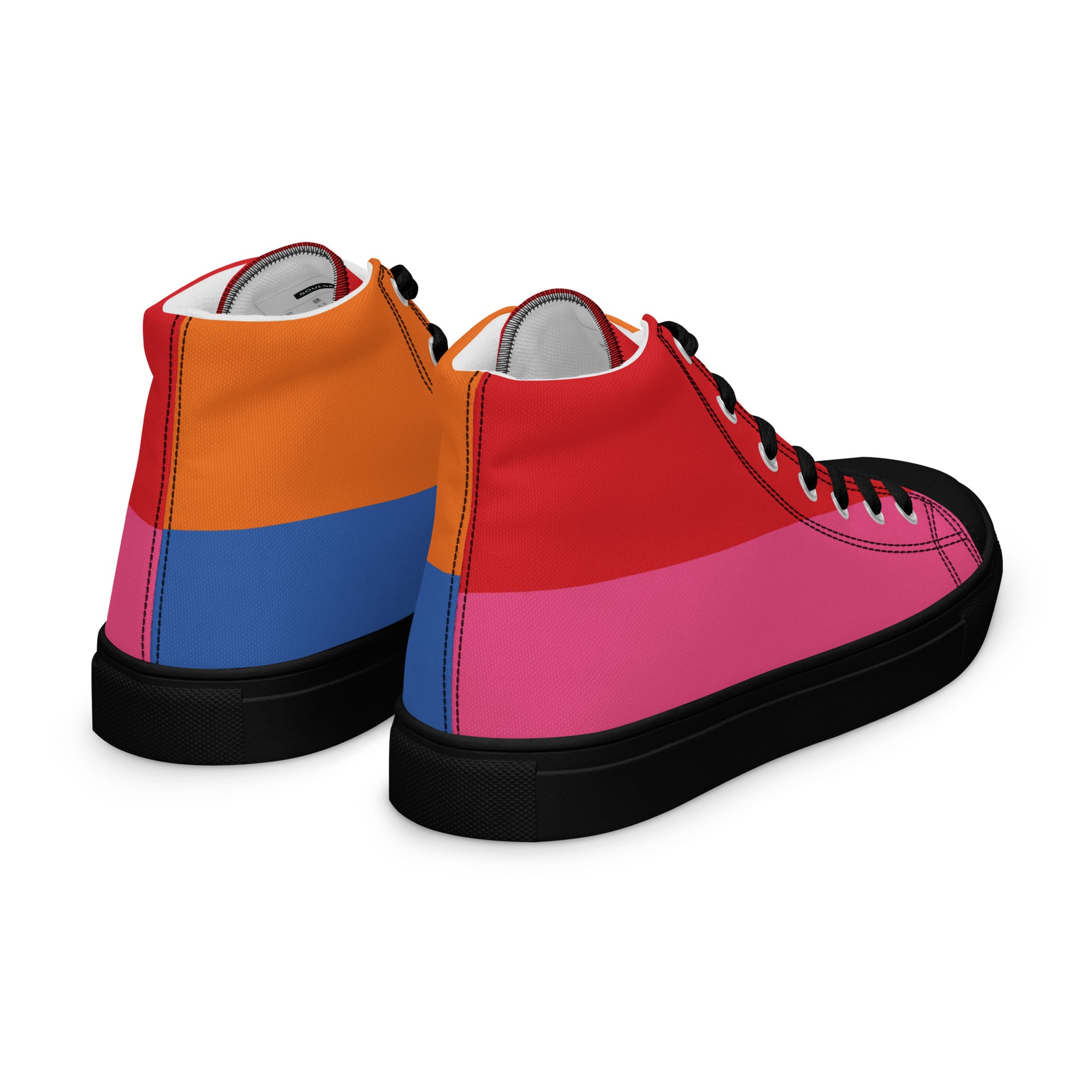 COLORFUL Women's High Top Canvas Shoes (80's Flow) - SOULSKY