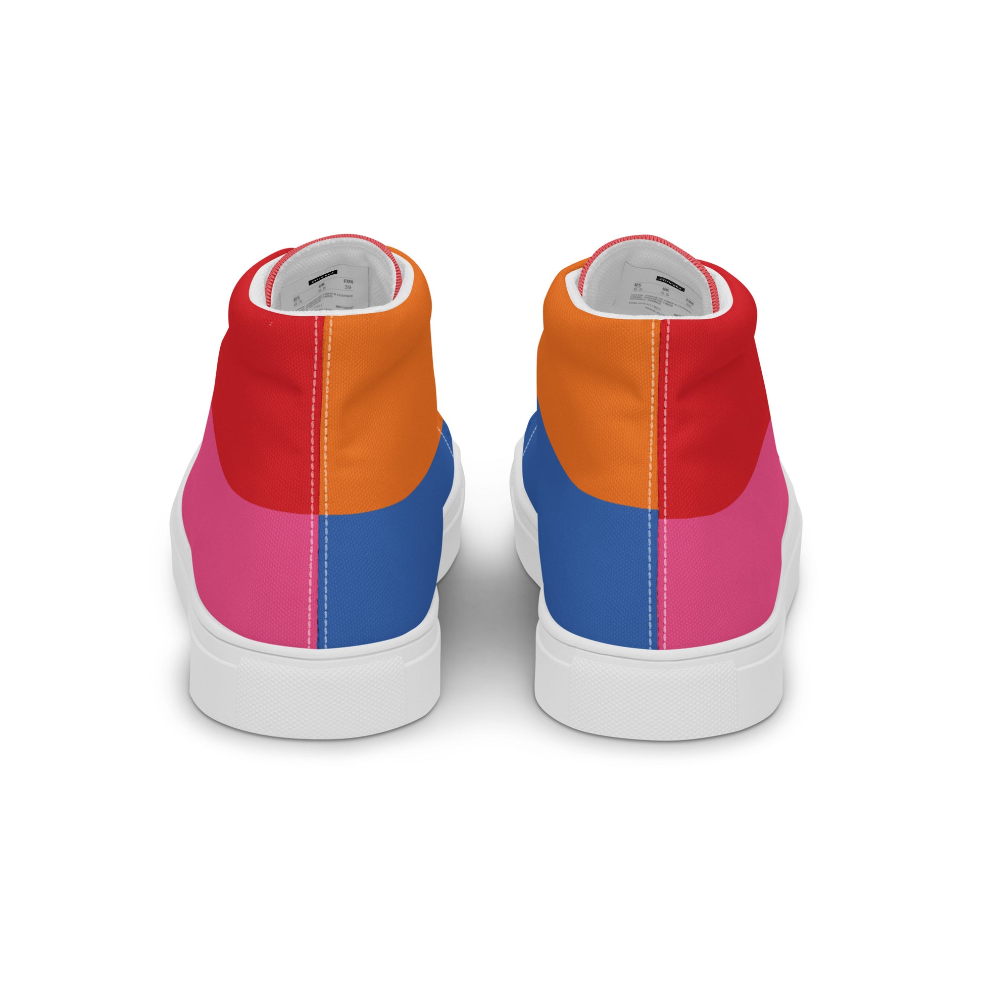 COLORFUL Women's High Top Canvas Shoes (80's Flow) - SOULSKY