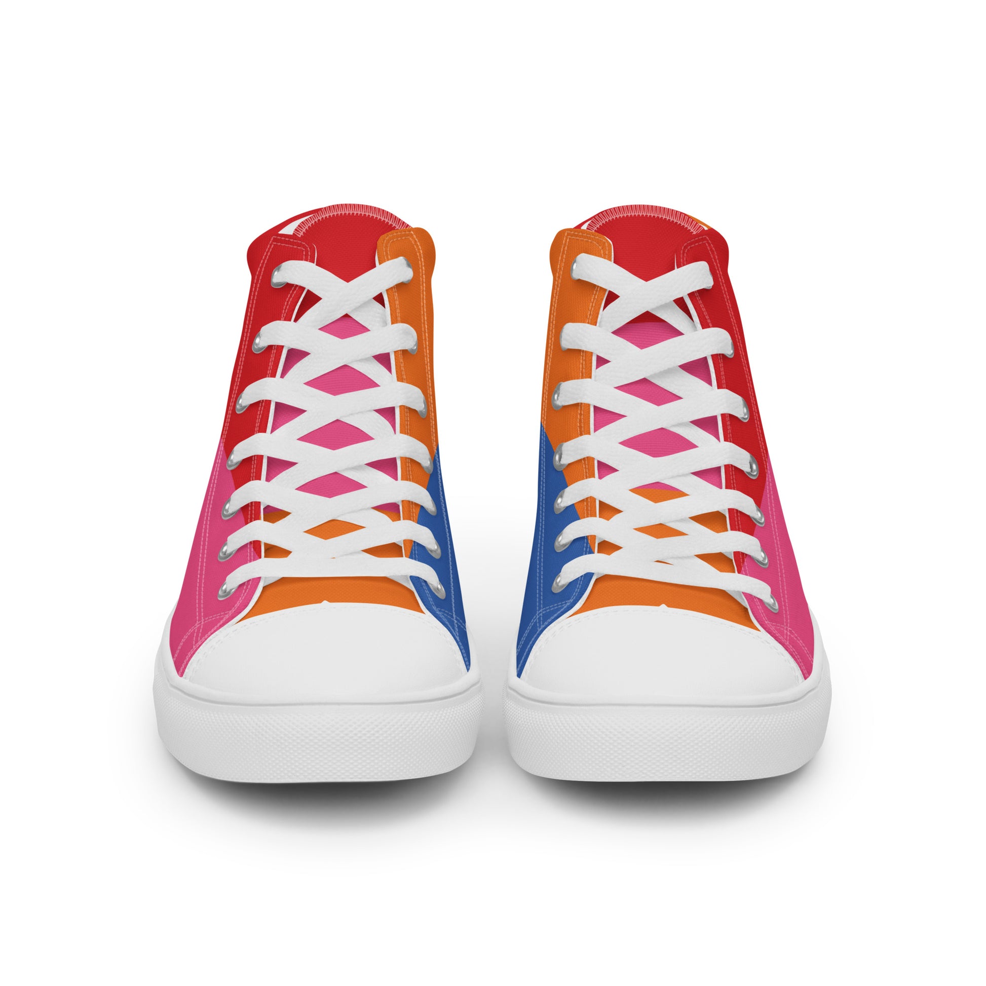 COLORFUL Women's High Top Canvas Shoes (80's Flow) - SOULSKY