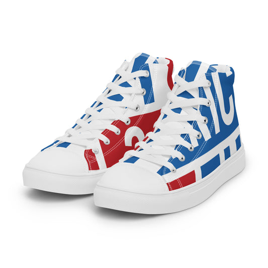 AFRICA ON THE RISE Women's High Top Canvas Shoes - SOULSKY