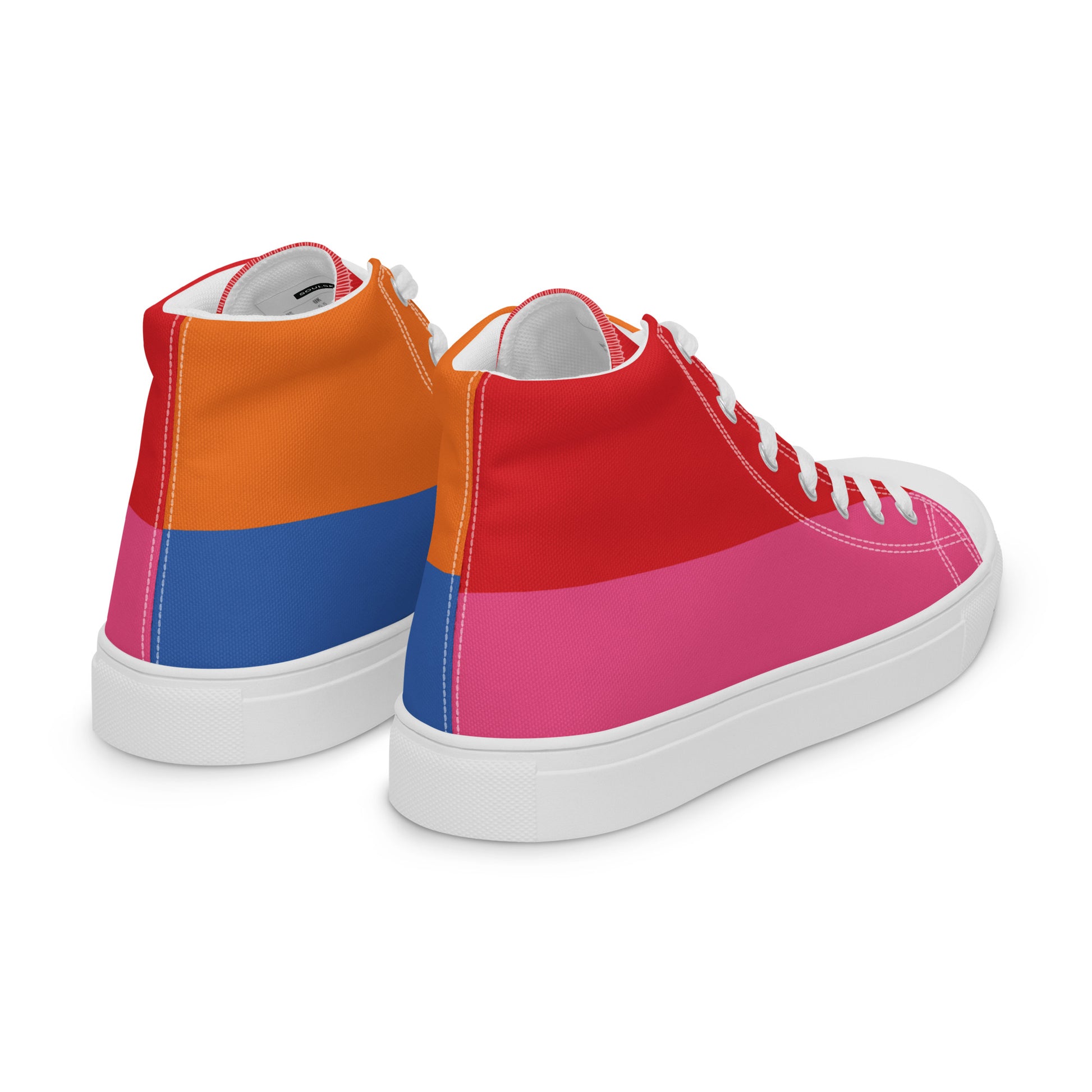 COLORFUL Women's High Top Canvas Shoes (80's Flow) - SOULSKY