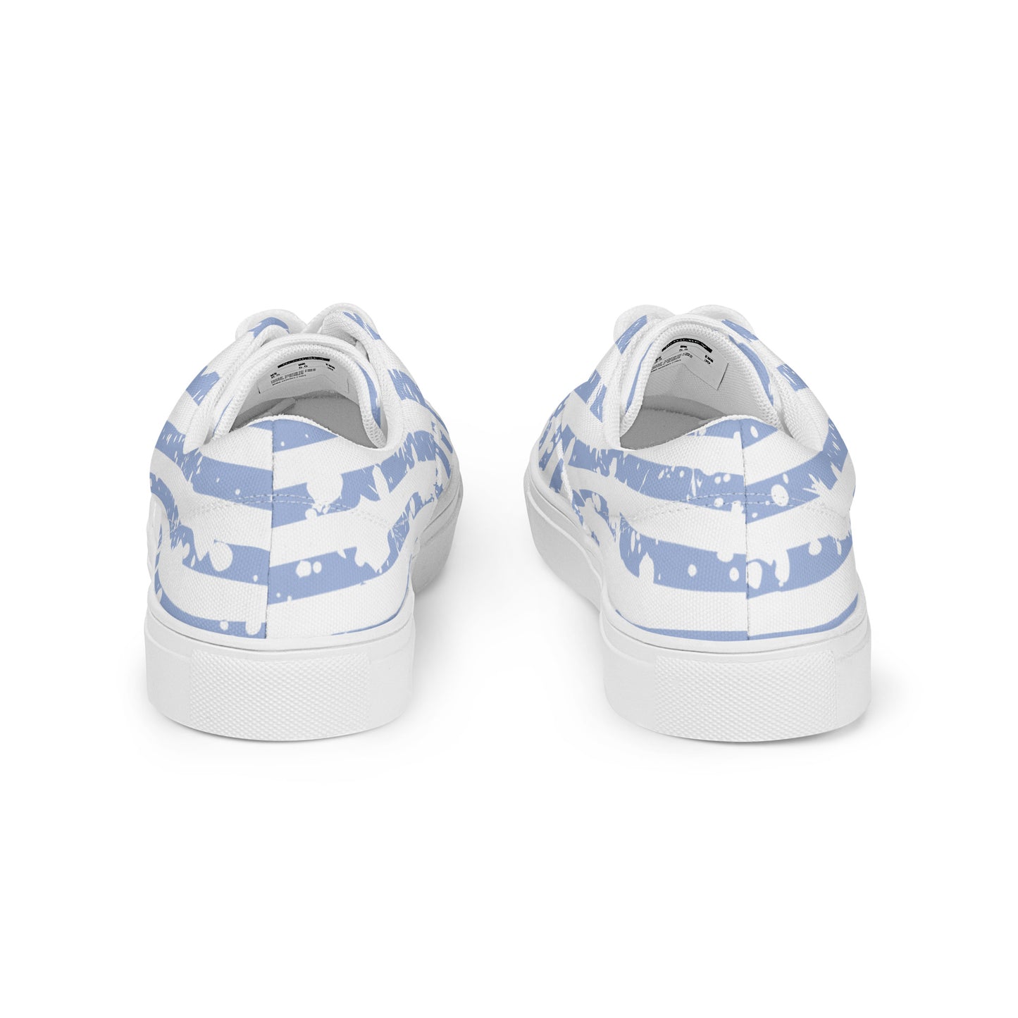 SHINE BRIGHT Women’s Lace-Up Canvas Shoes (Light Blue)