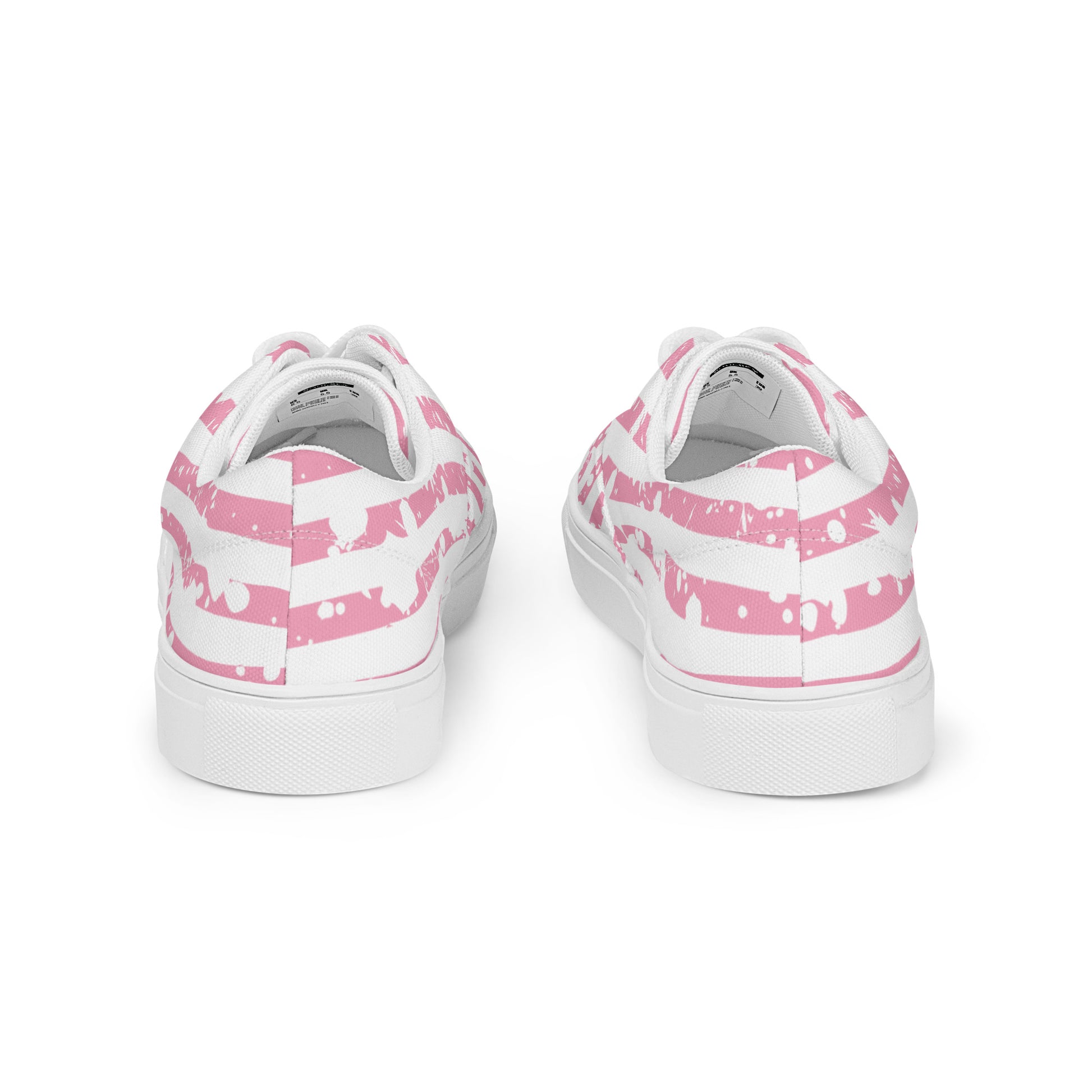SHINE BRIGHT Women’s Lace-Up Canvas Shoes (Pink) - SOULSKY