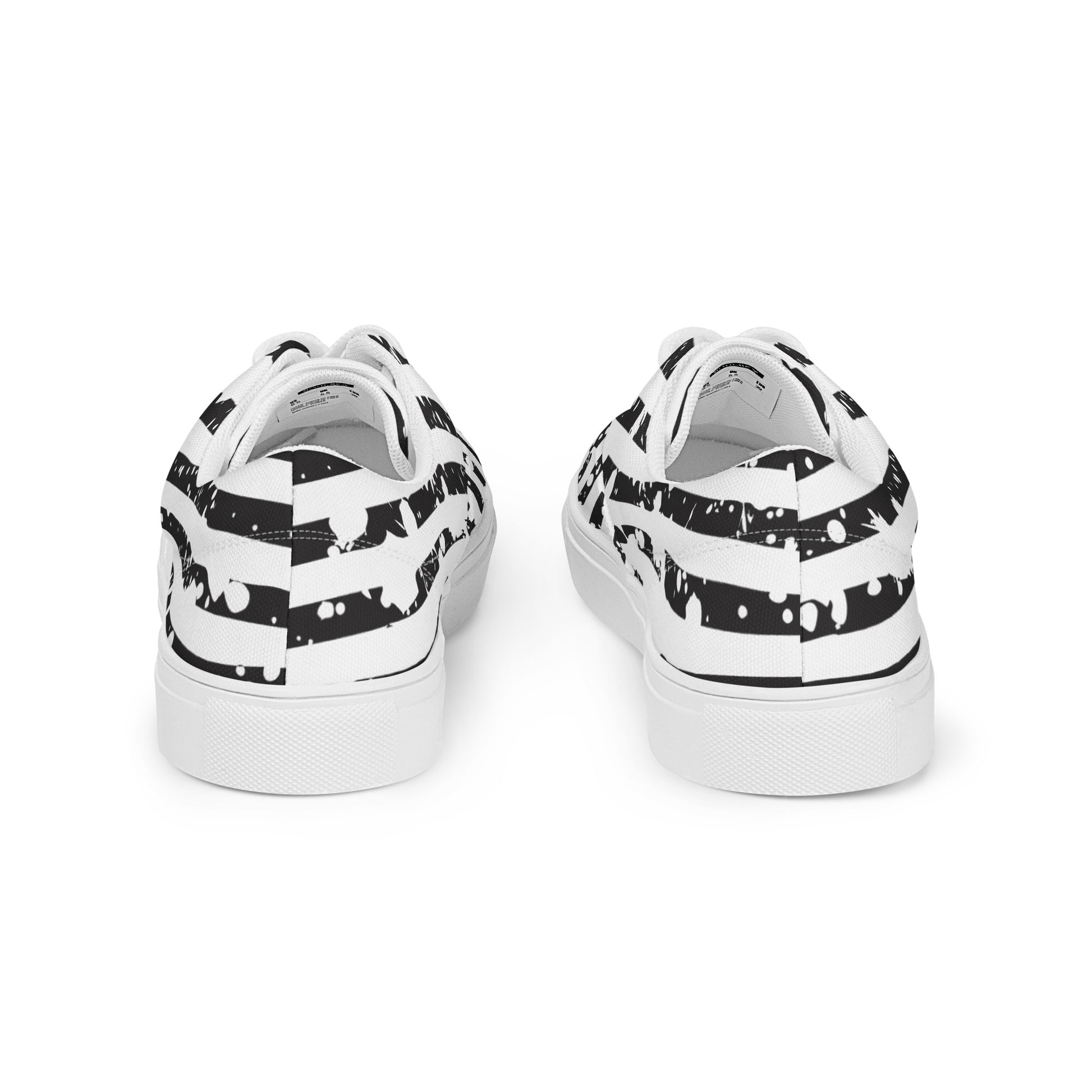 SHINE BRIGHT Women’s Lace-Up Canvas Shoes (Black) - SOULSKY