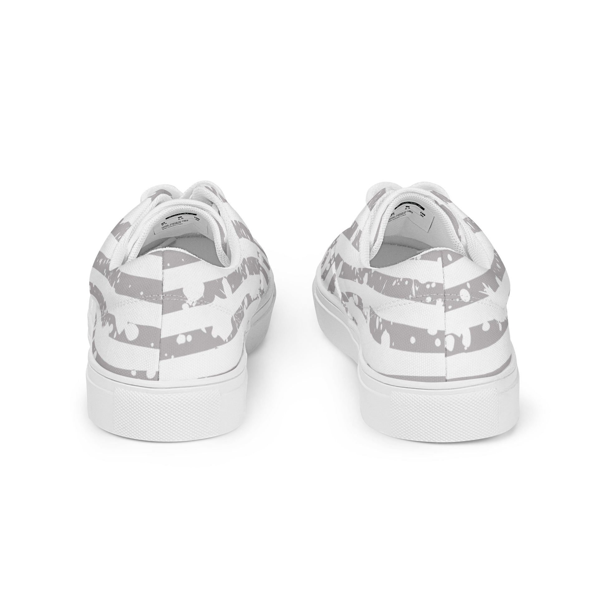 SHINE BRIGHT Women’s Lace-Up Canvas Shoes (Light Gray) - SOULSKY