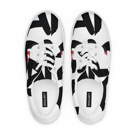 AFRICAN SAMURAI Women’s Lace-Up Canvas Shoes - SOULSKY