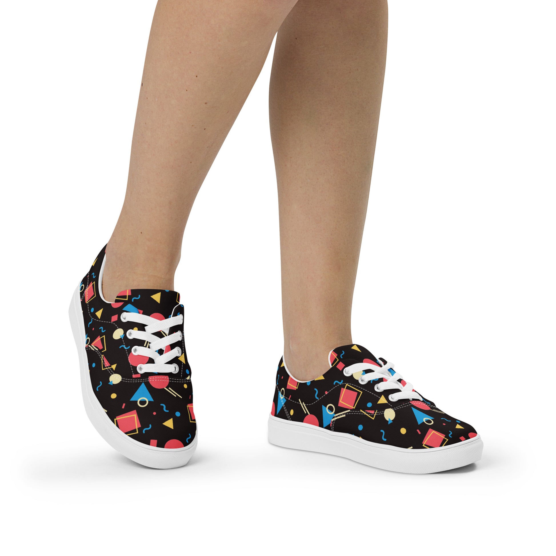 WATERMELON SUMMER Women’s Lace-Up Canvas Shoes - SOULSKY