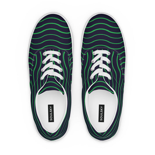 BE LIKE WATER Women’s Lace-Up Canvas Shoes - SOULSKY