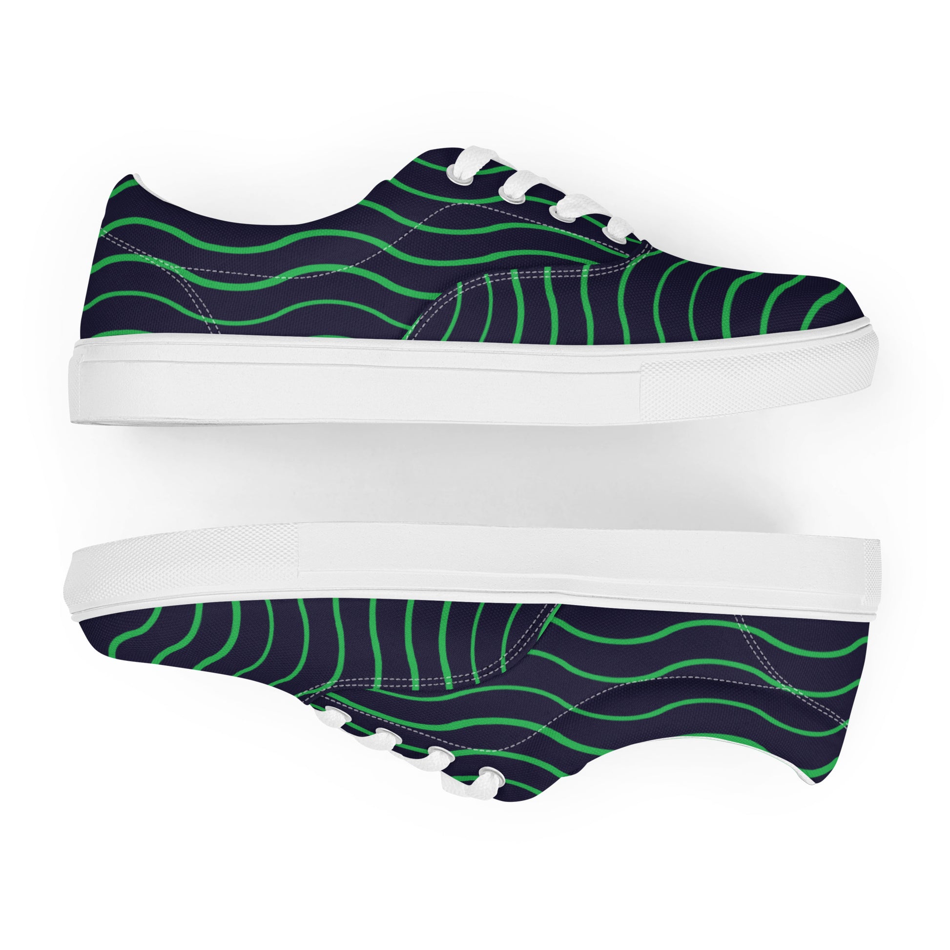 BE LIKE WATER Women’s Lace-Up Canvas Shoes - SOULSKY