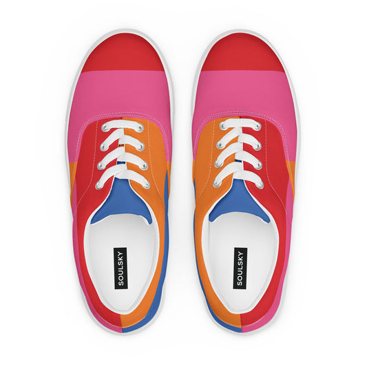 COLORFUL Women’s Lace-Up Canvas Shoes (80's Flow) - SOULSKY
