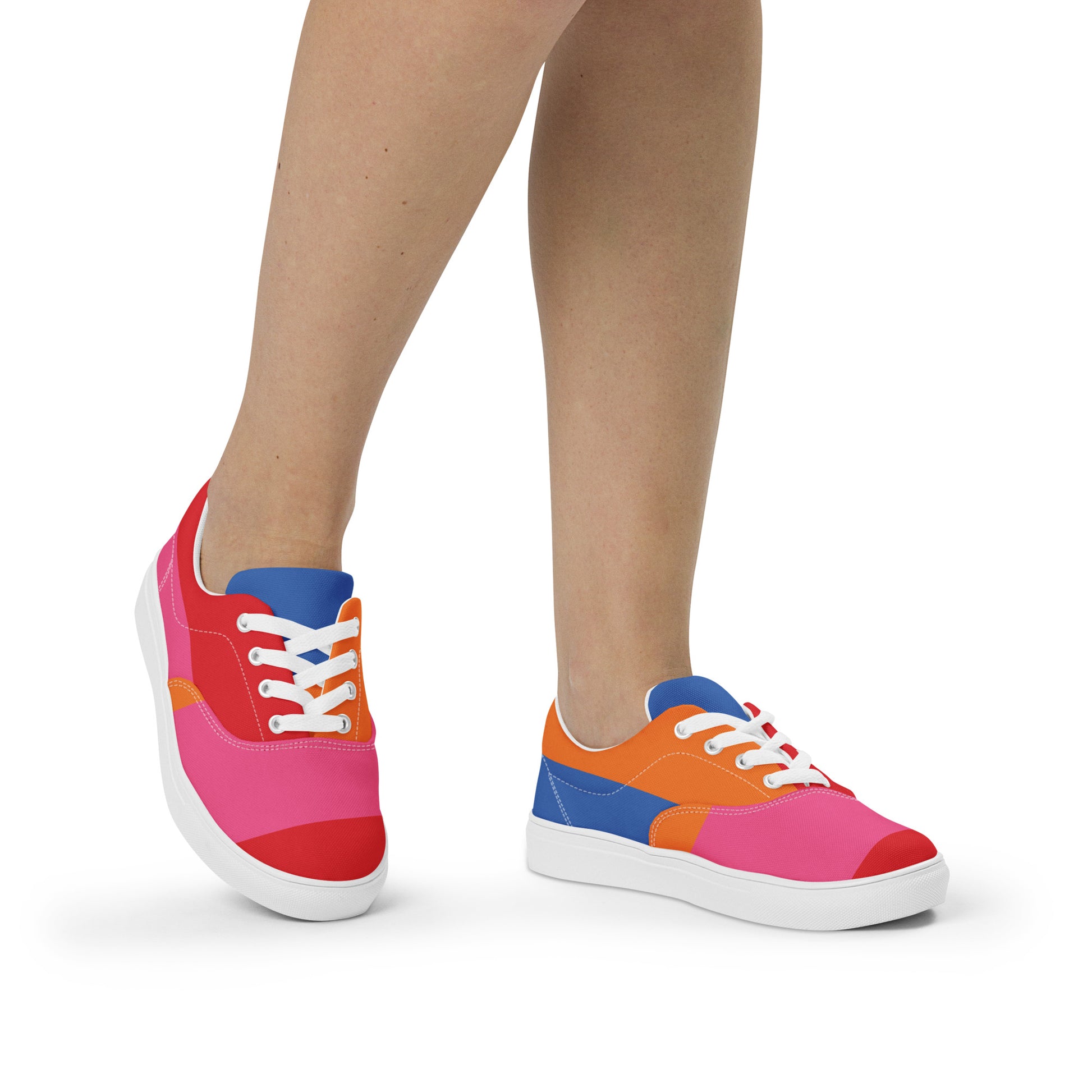 COLORFUL Women’s Lace-Up Canvas Shoes (80's Flow) - SOULSKY