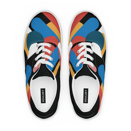 LIGHT STREAK Women’s Lace-Up Canvas Shoes - SOULSKY