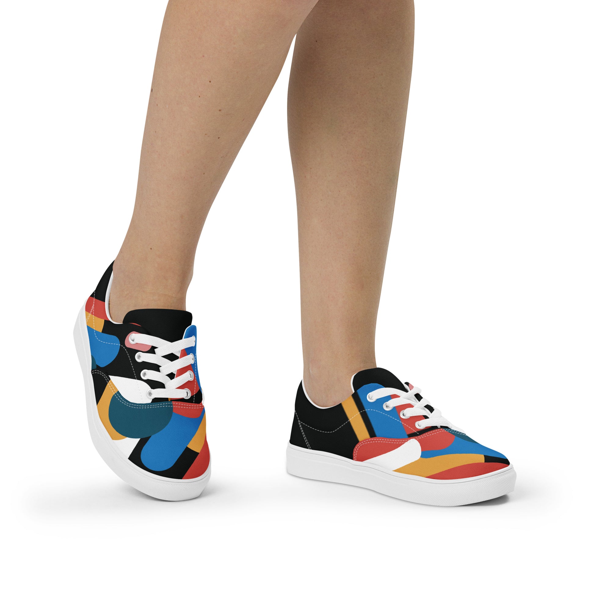 LIGHT STREAK Women’s Lace-Up Canvas Shoes - SOULSKY