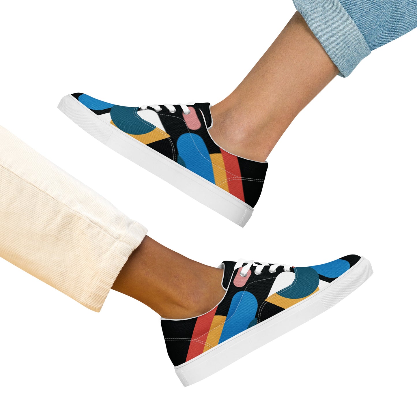 LIGHT STREAK Women’s Lace-Up Canvas Shoes