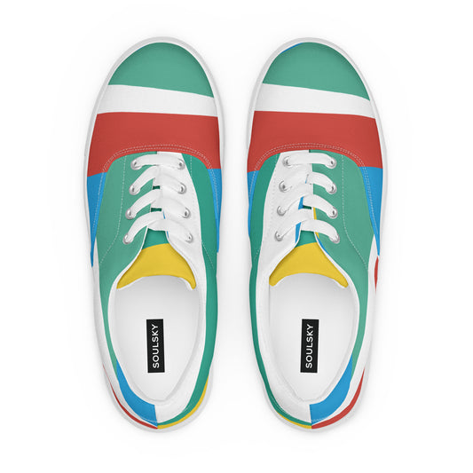 RAY OF LIGHT Women’s Lace-Up Canvas Shoes - SOULSKY