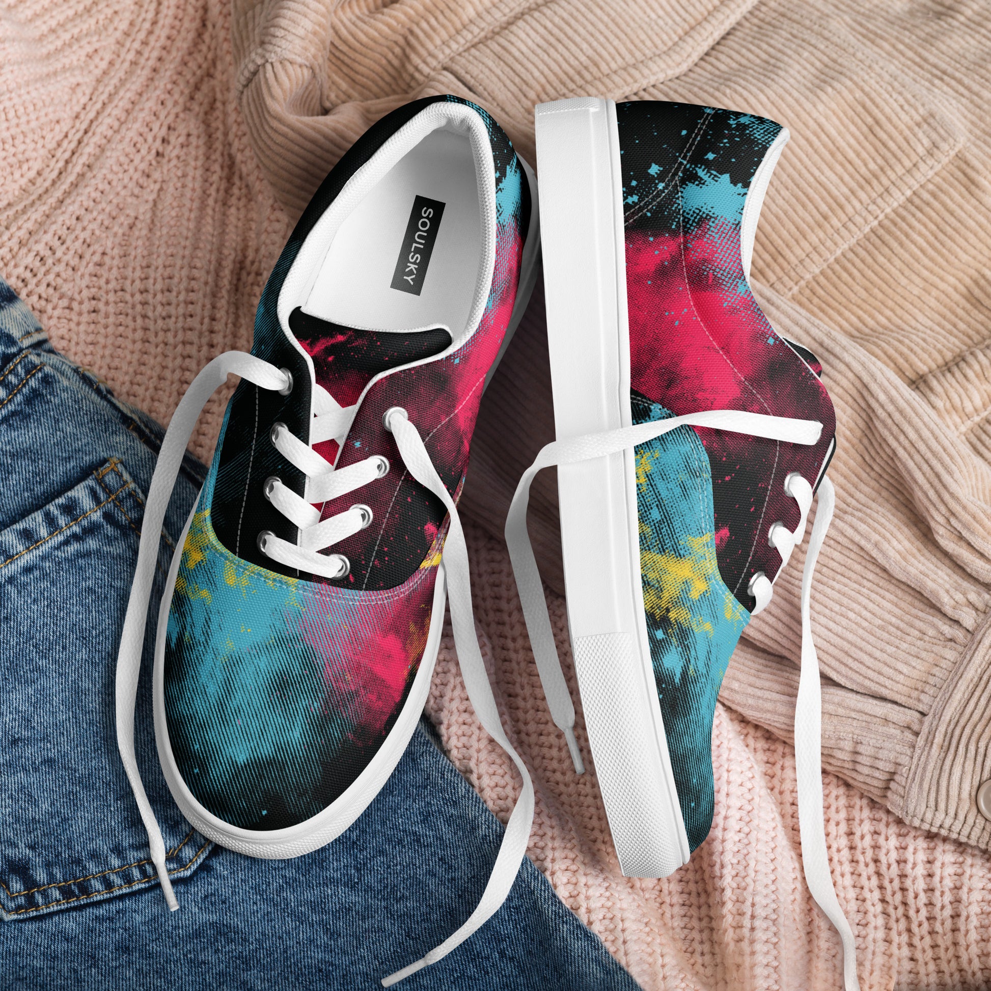 STARBURST Women’s Lace-Up Canvas Shoes - SOULSKY