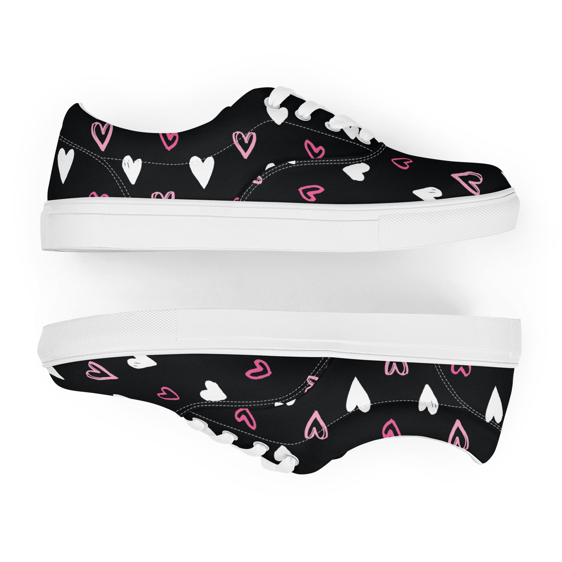BE MY VALENTINE Women’s Lace-Up Canvas Shoes - SOULSKY