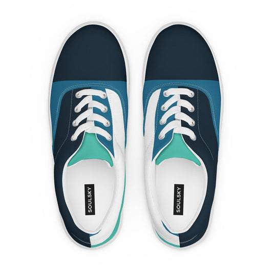 OCEAN DEPTHS Women’s Lace-Up Canvas Shoes - SOULSKY