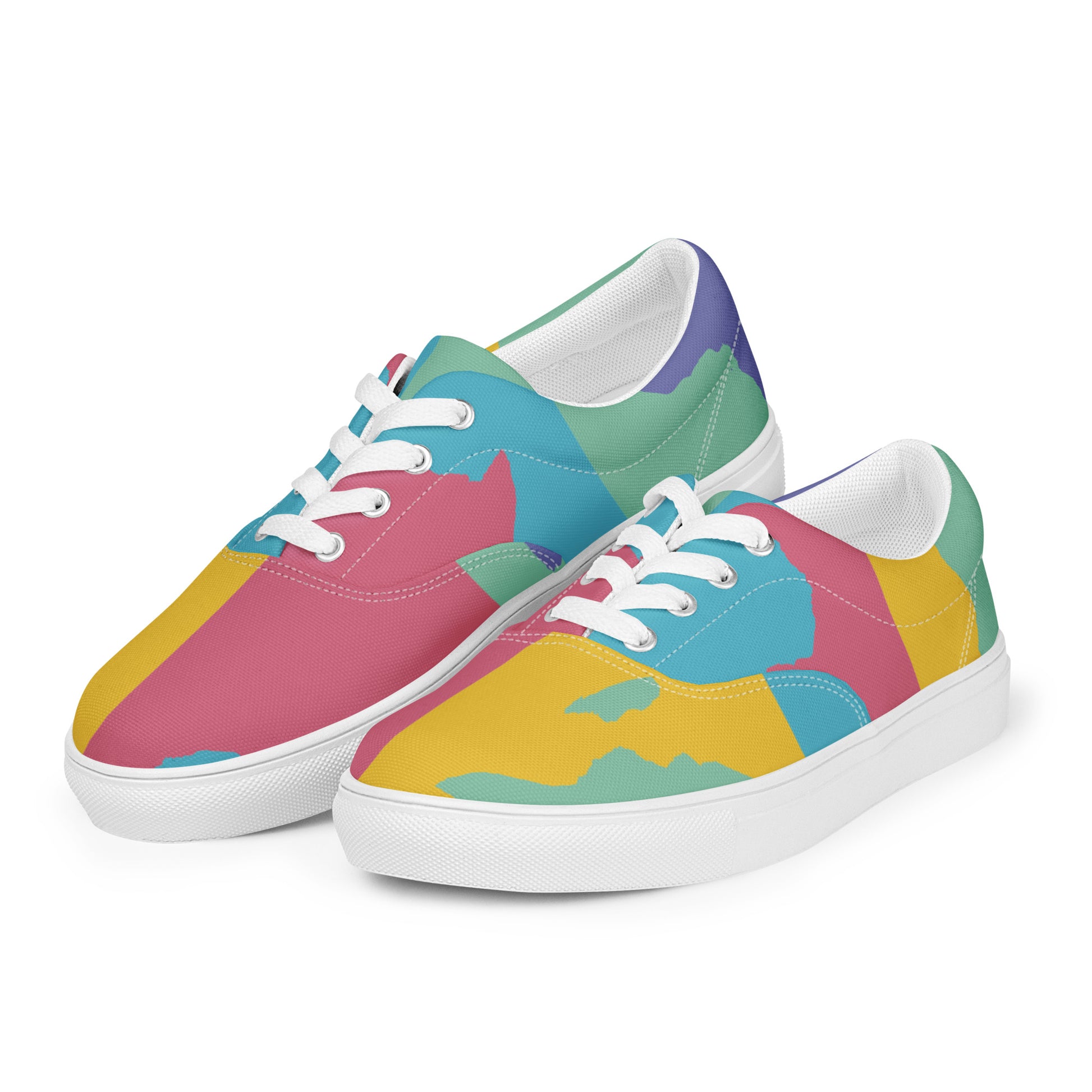 AFRICA WARHOL Women’s Lace-Up Canvas Shoes (Retro) - SOULSKY